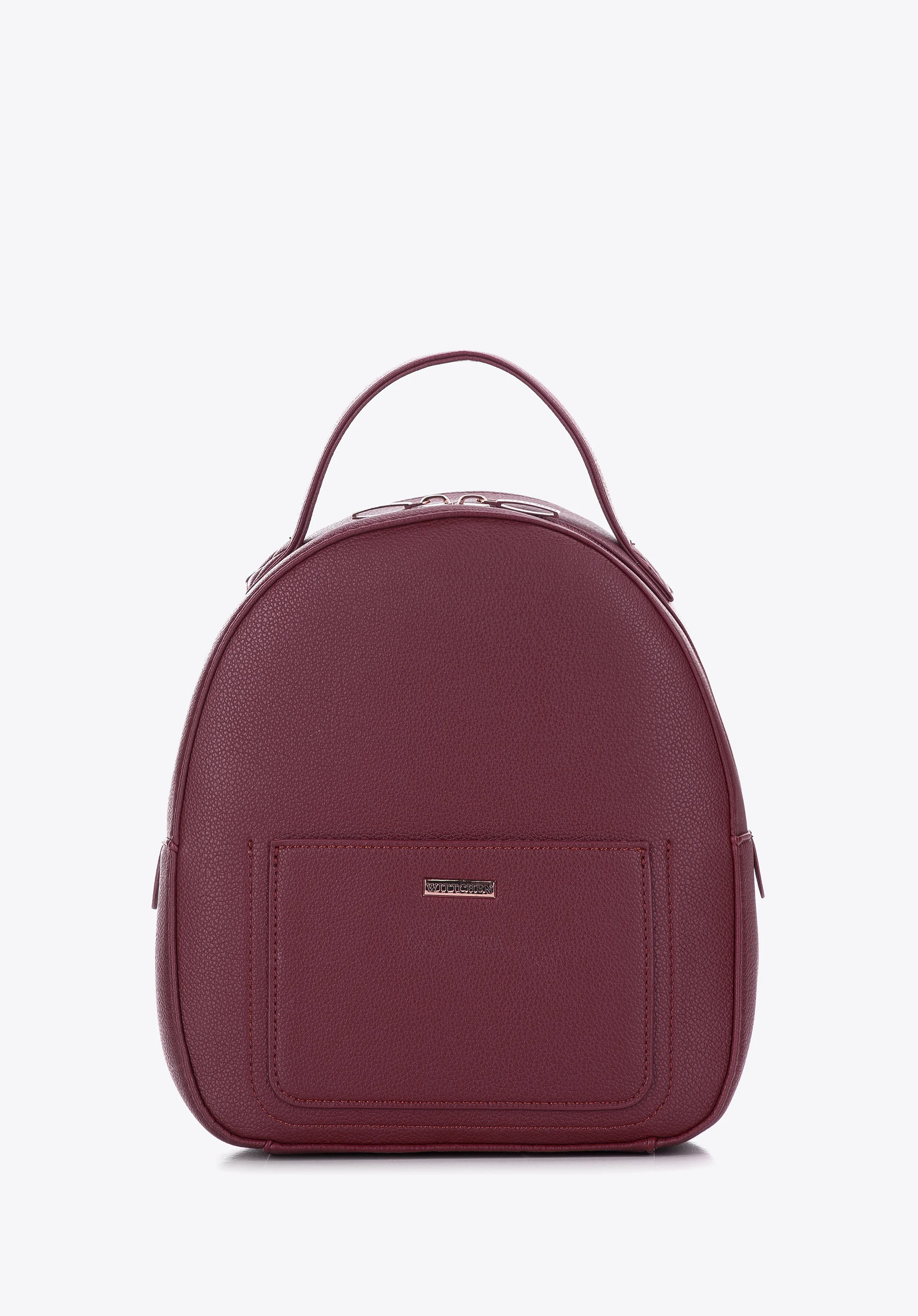 Damski plecak z ekoskóry zaokrąglony mały