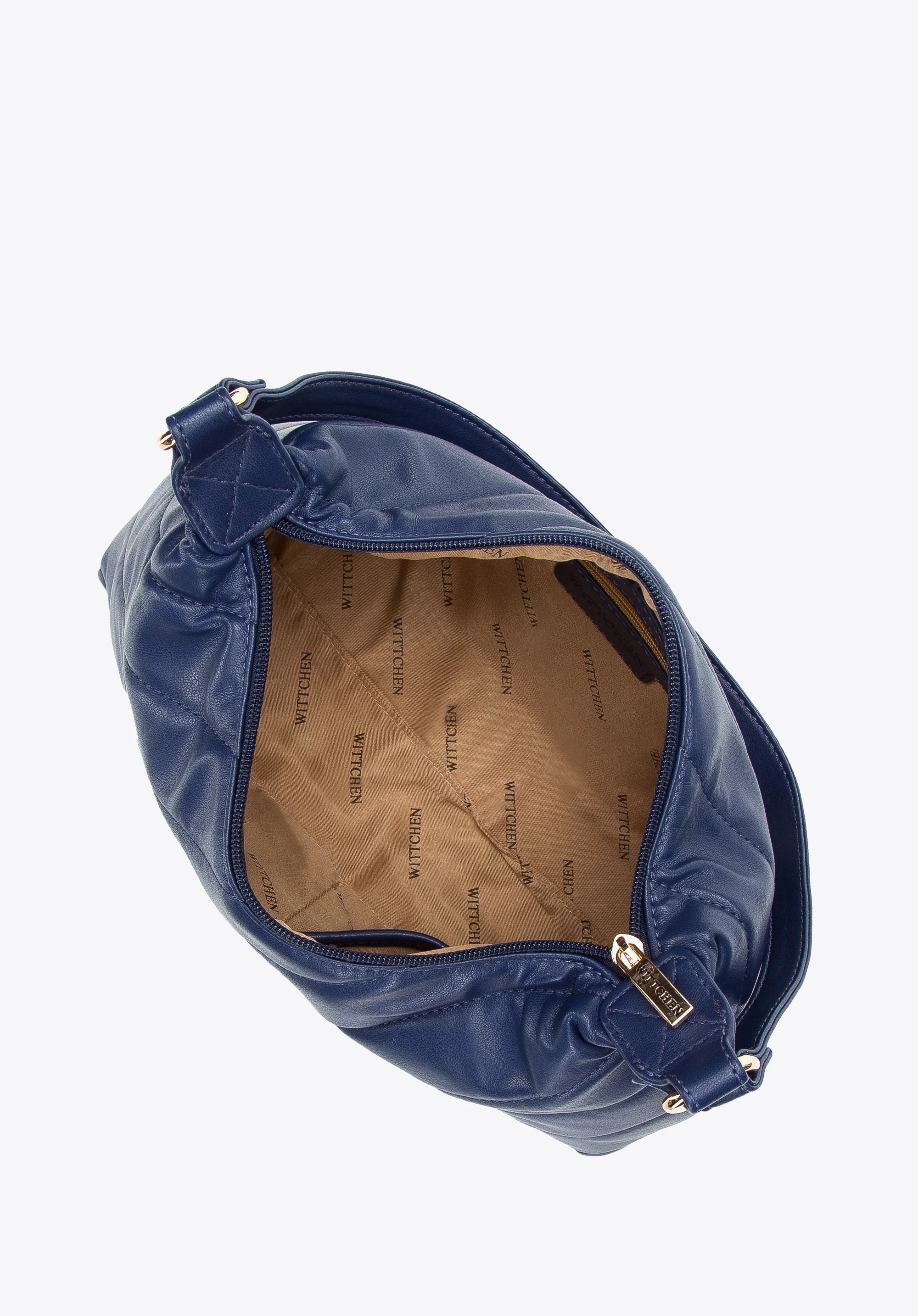 Damska torebka na ramię pikowana trapezowa