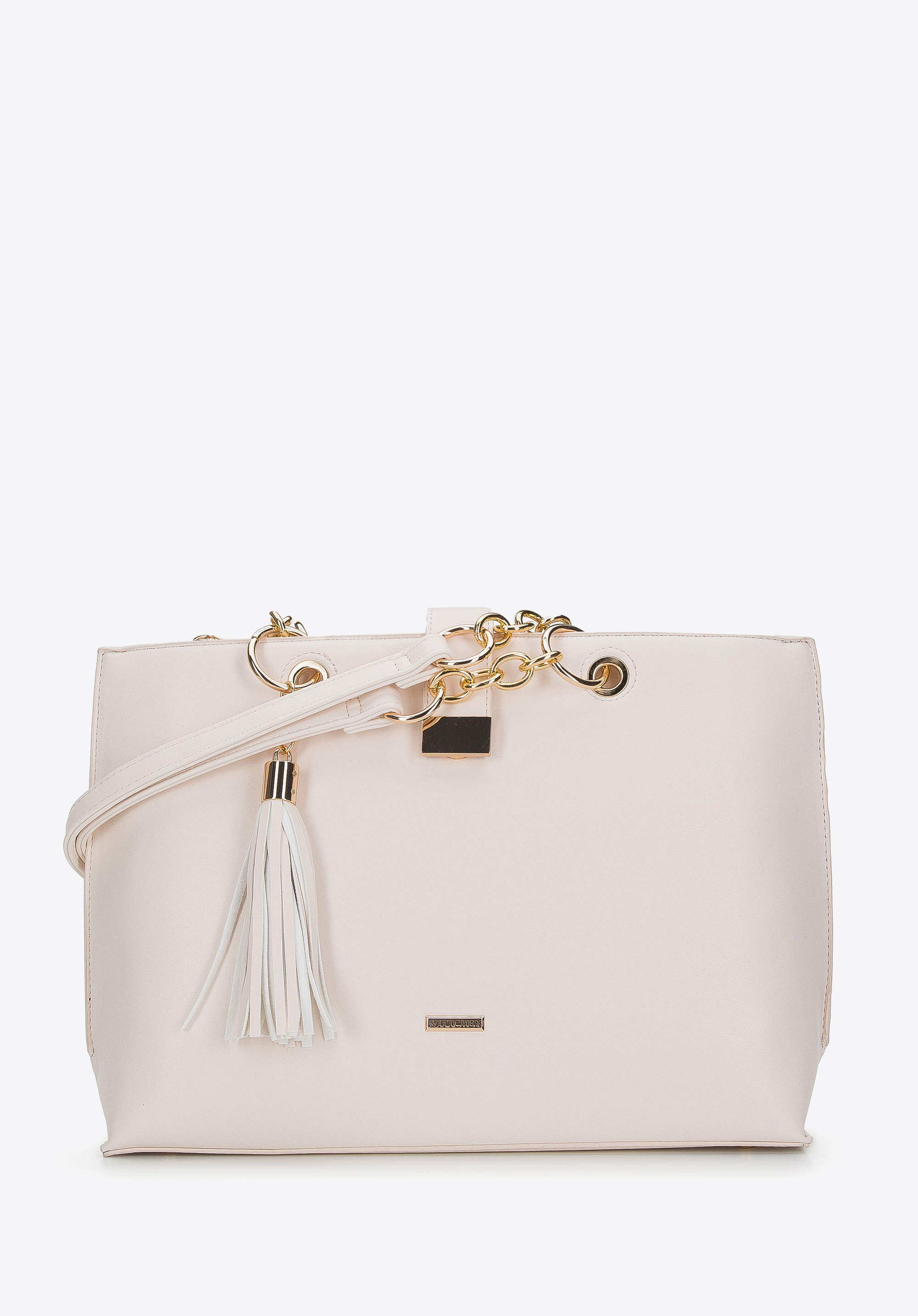 Torebka shopperka z łańcuchami