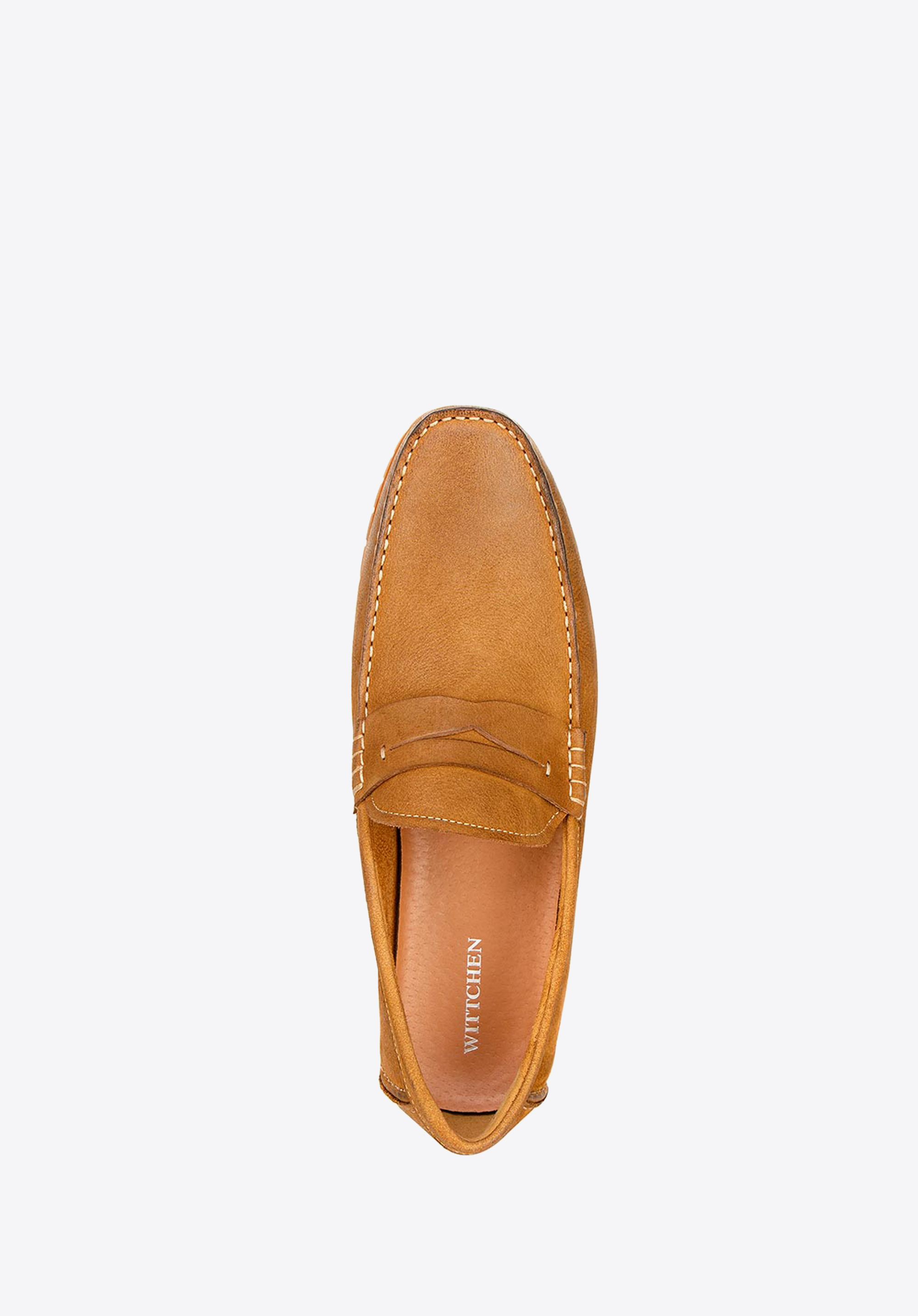 Męskie mokasyny z nubuku na giętkiej podeszwie