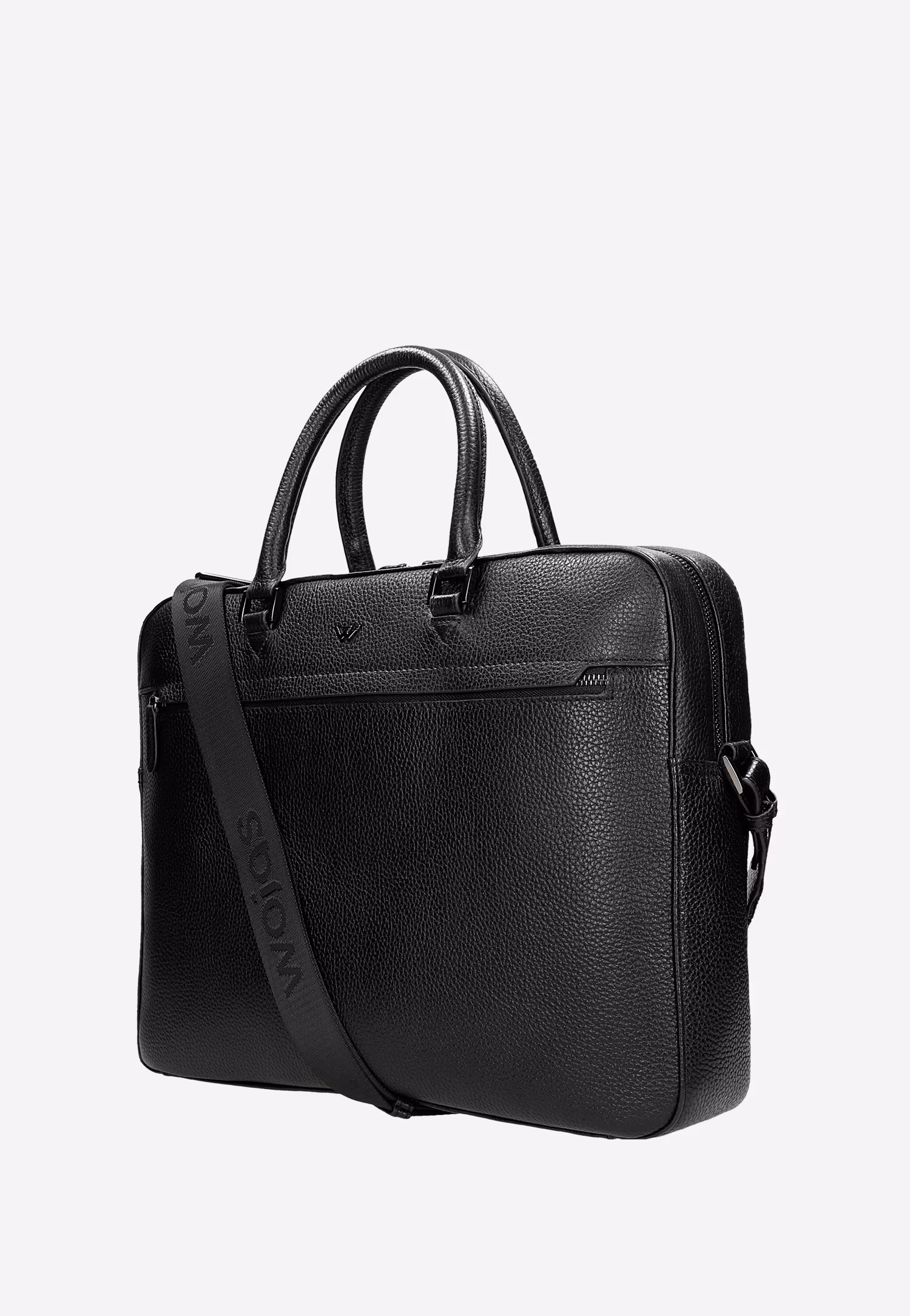 Czarna torba męska do ręki i na ramię