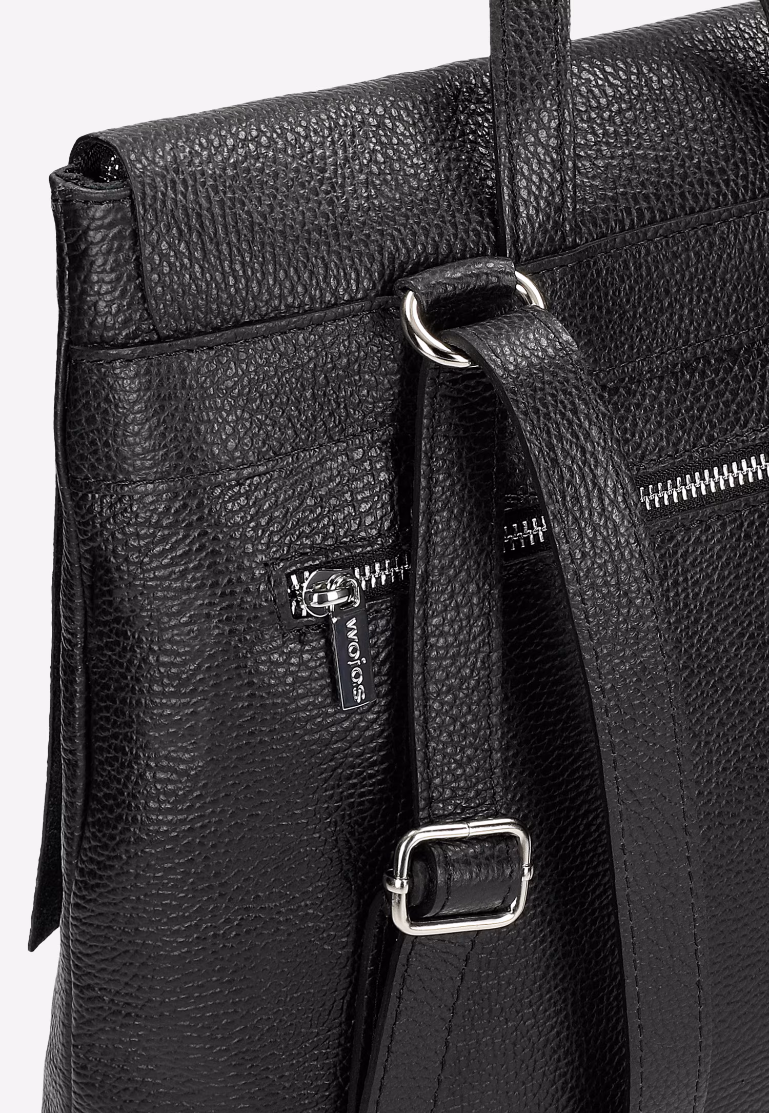 Praktyczna plecakotorba ze skóry licowej