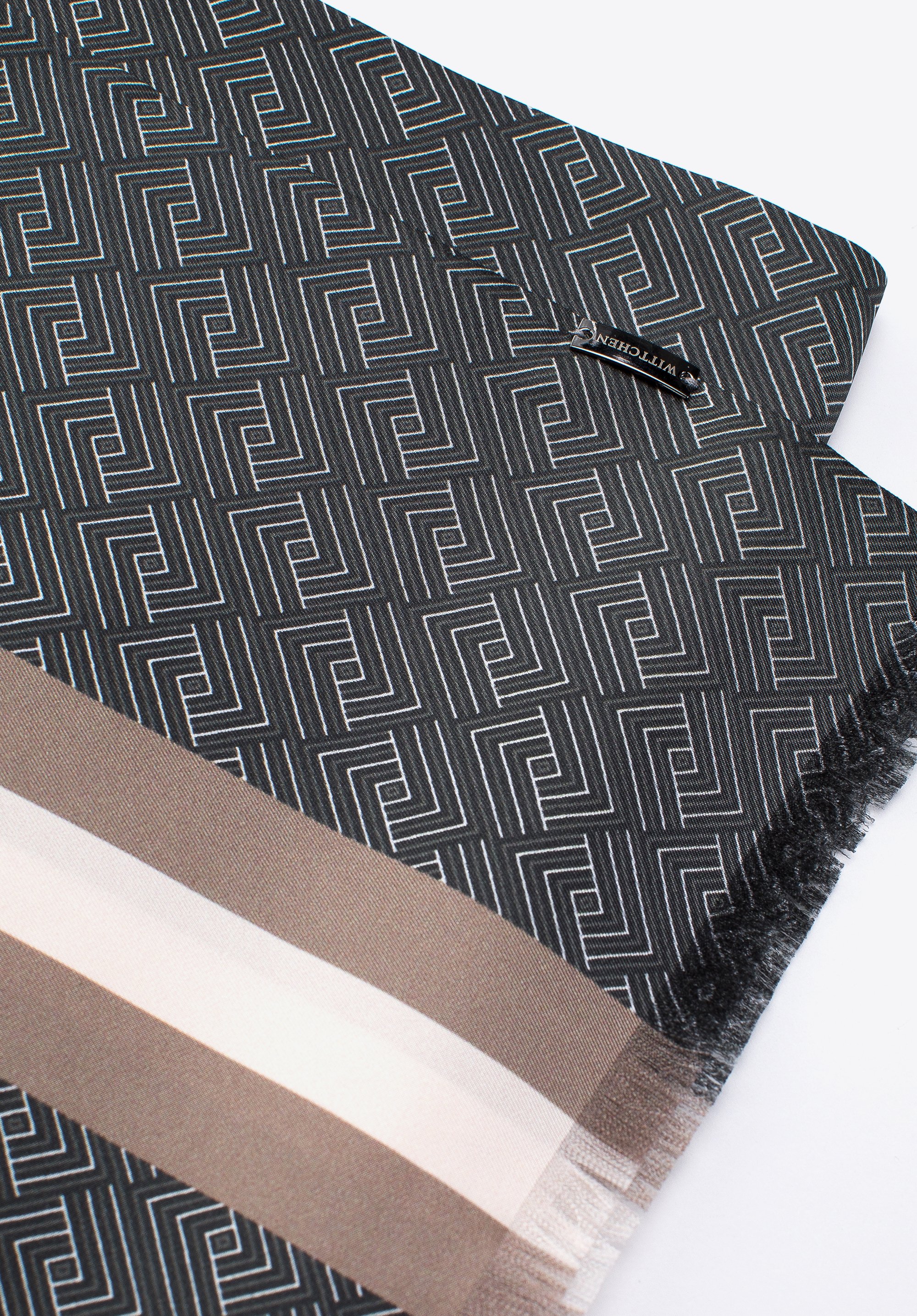 Męski szal z jedwabiu