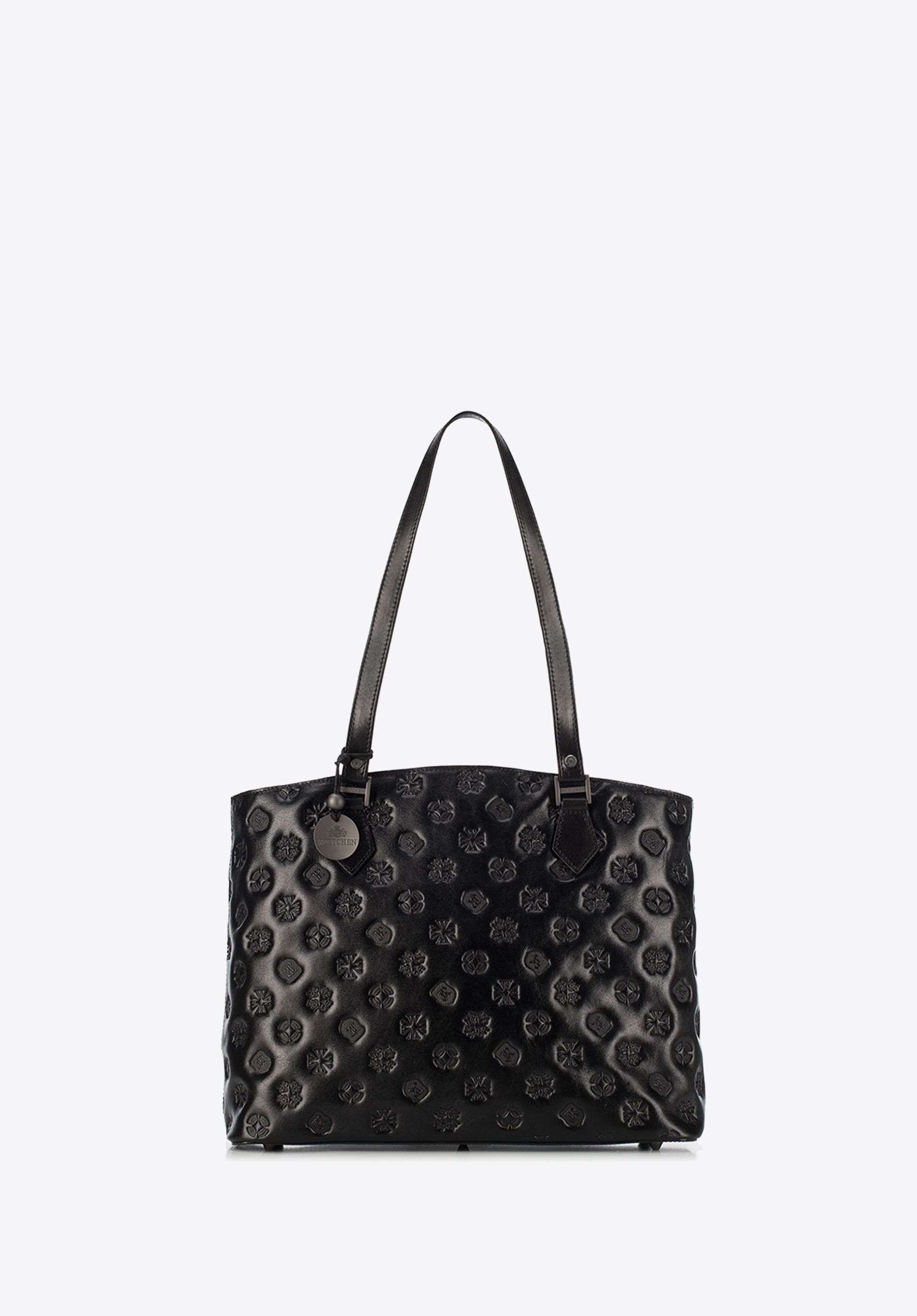 Torebka shopperka skórzana wytłaczana