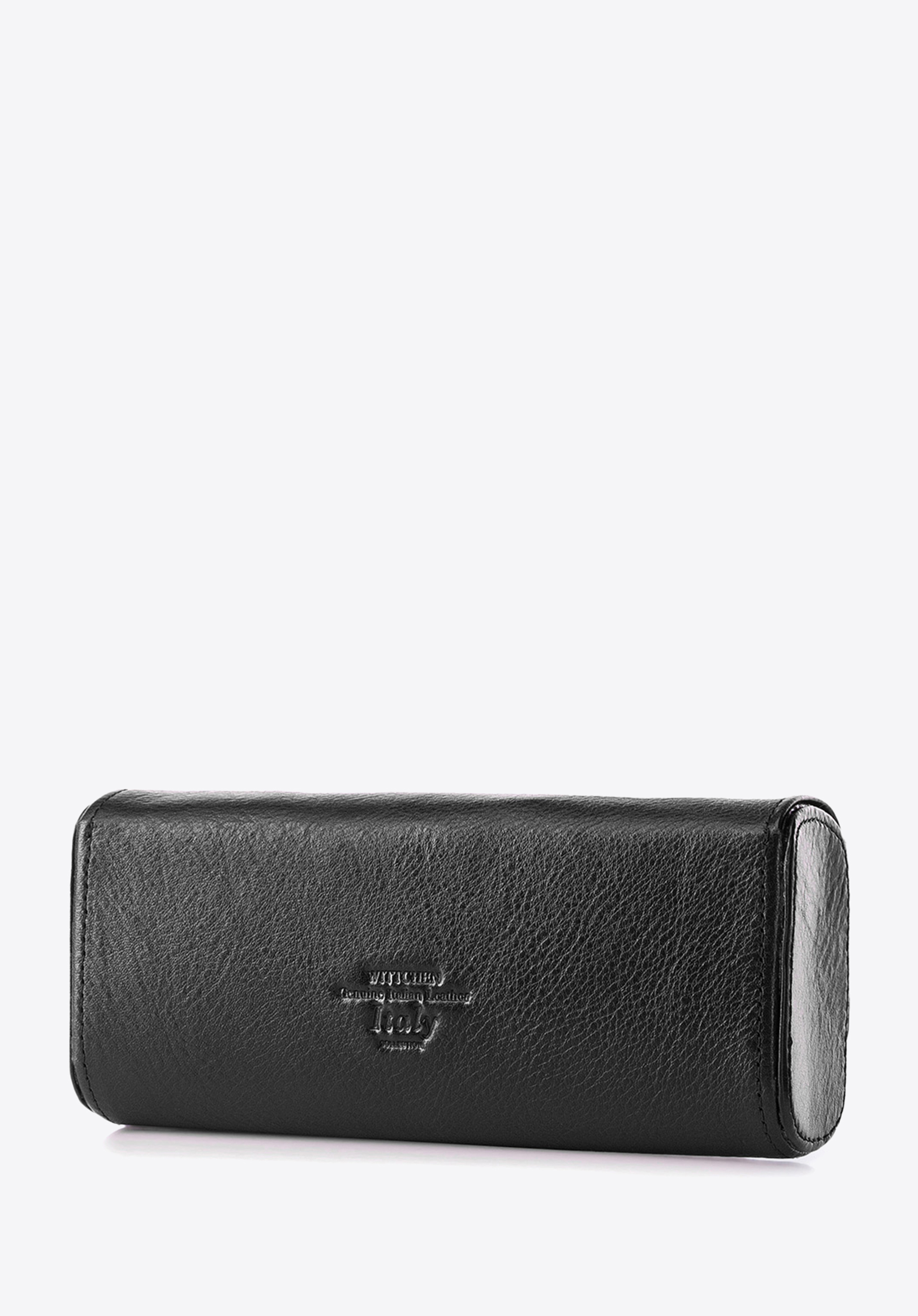 Etui na okulary skórzane proste