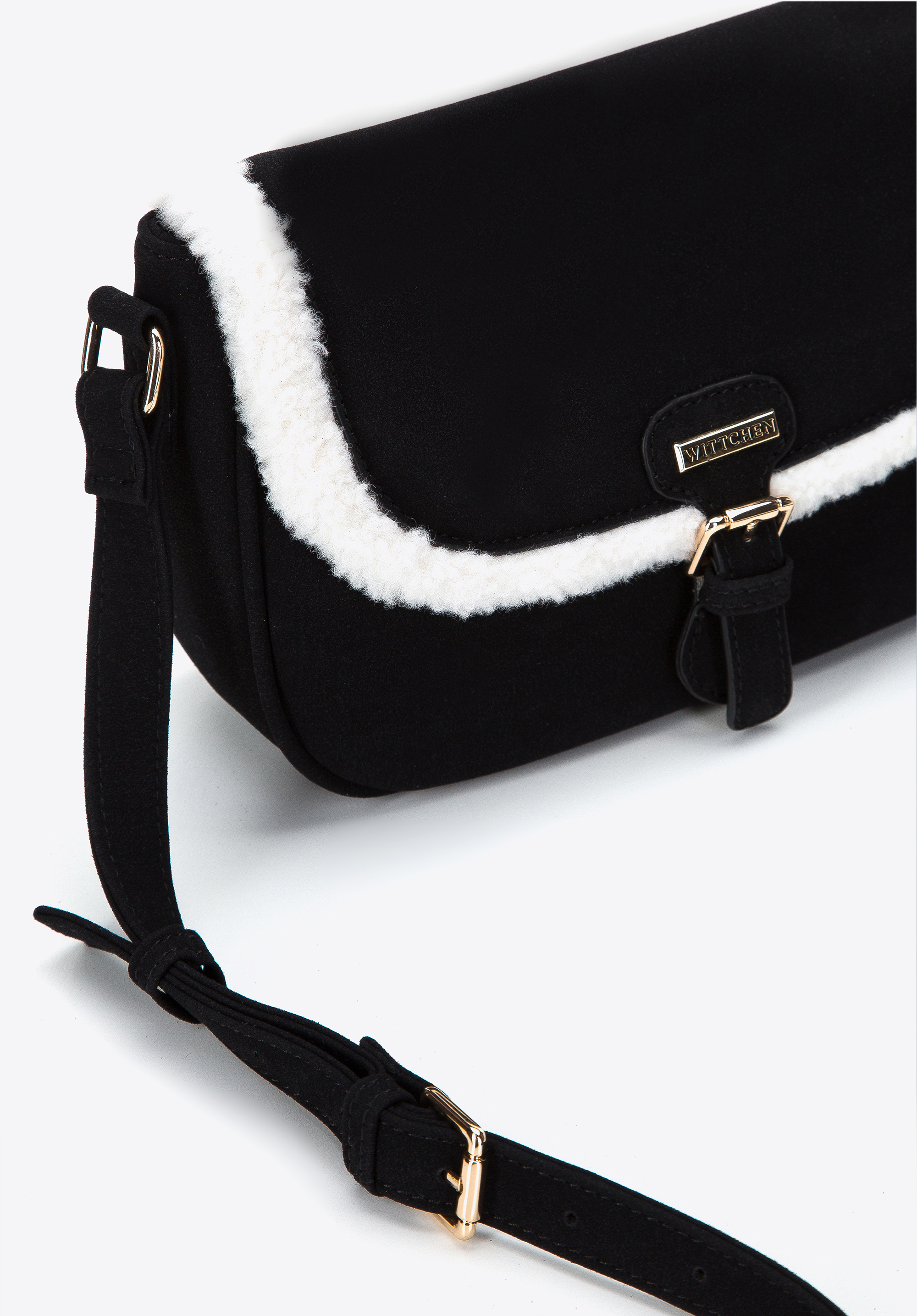 Damska listonoszka ze sztucznym futerkiem