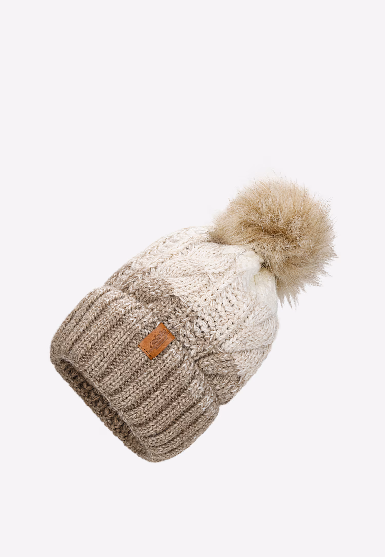 Dwukolorowy zestaw RELAKS czapka + szalik