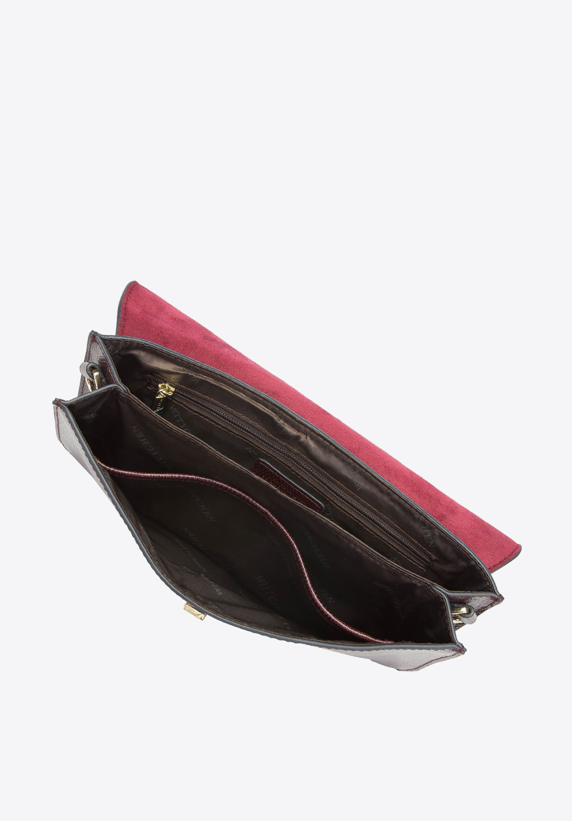 Damska listonoszka skórzana z wężową fakturą