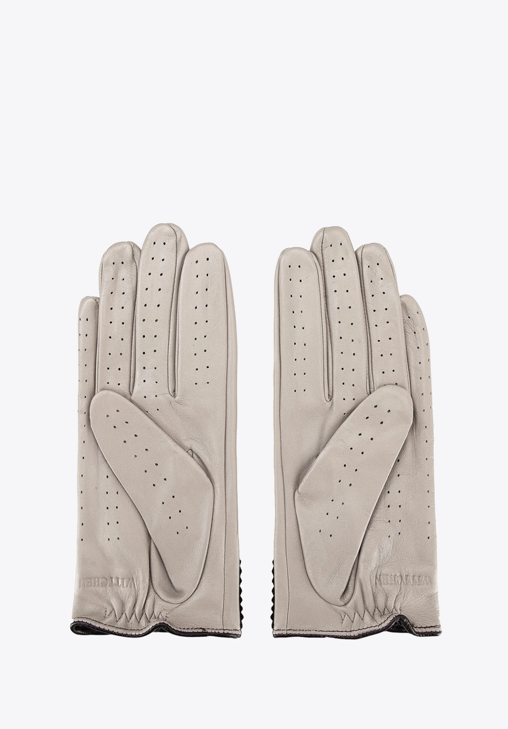 Damskie rękawiczki skórzane samochodowe