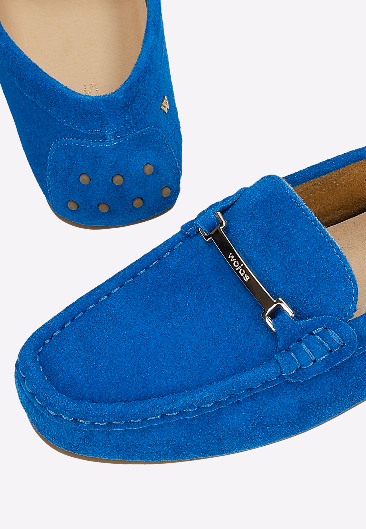 Beżowe mokasyny damskie na podeszwie typu driver