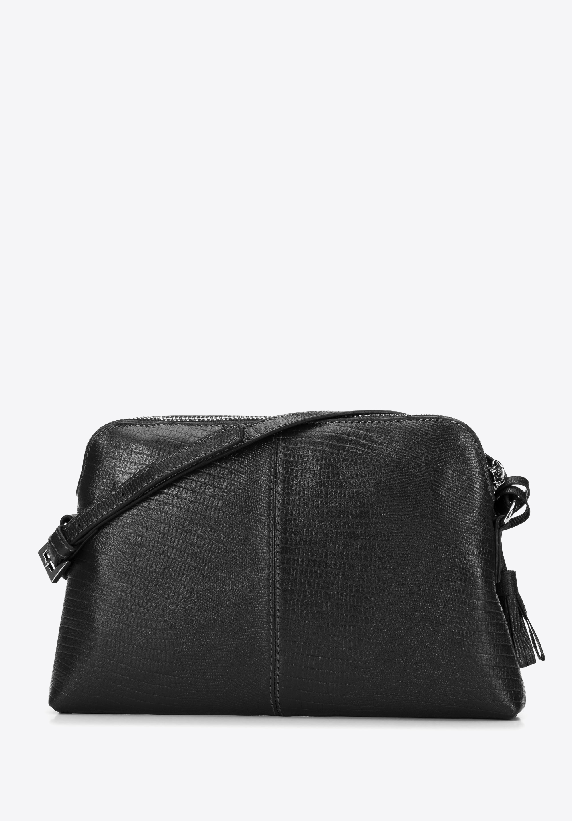 Damska listonoszka skórzana z chwostem