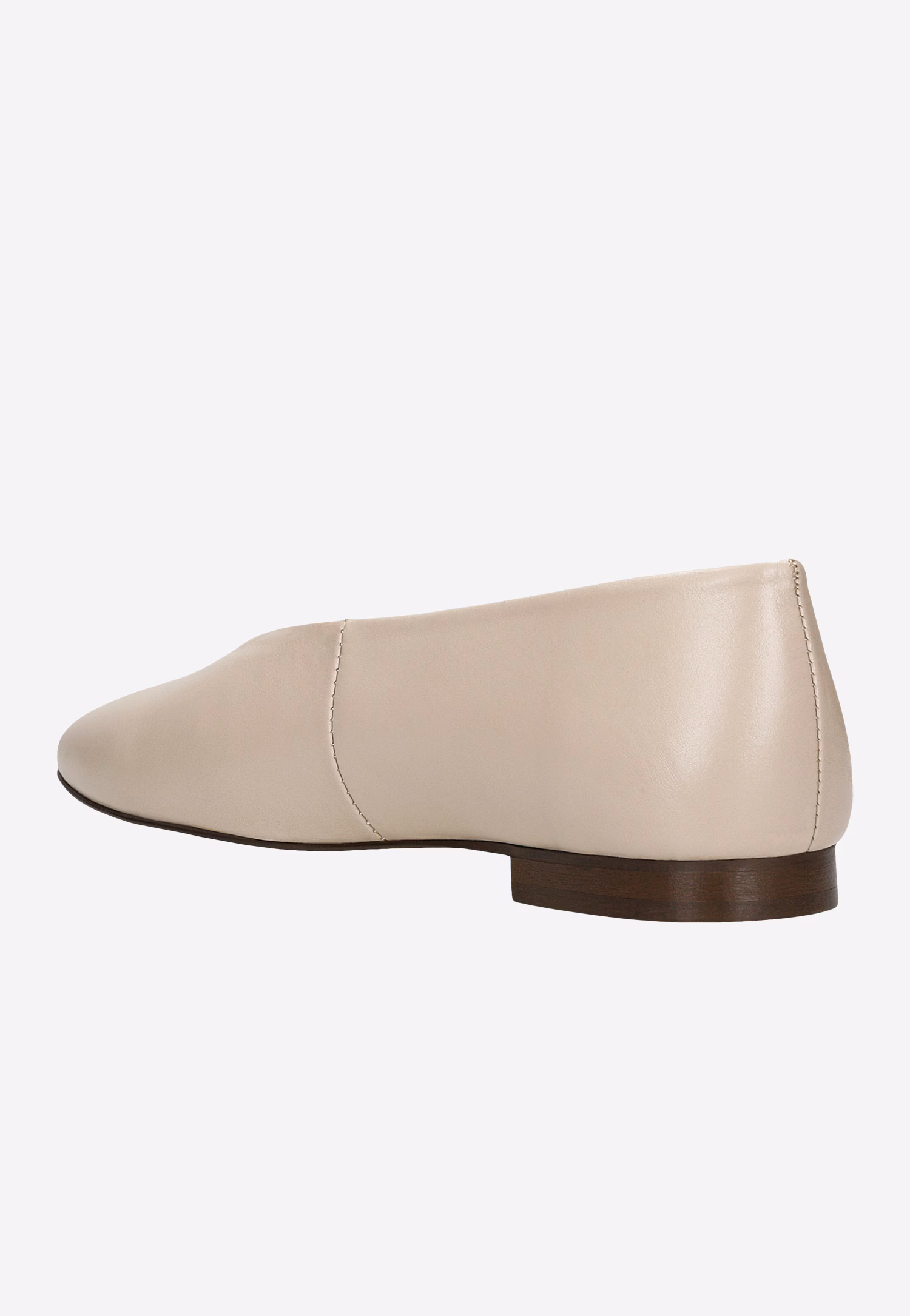 Czarne skórzane baleriny damskie