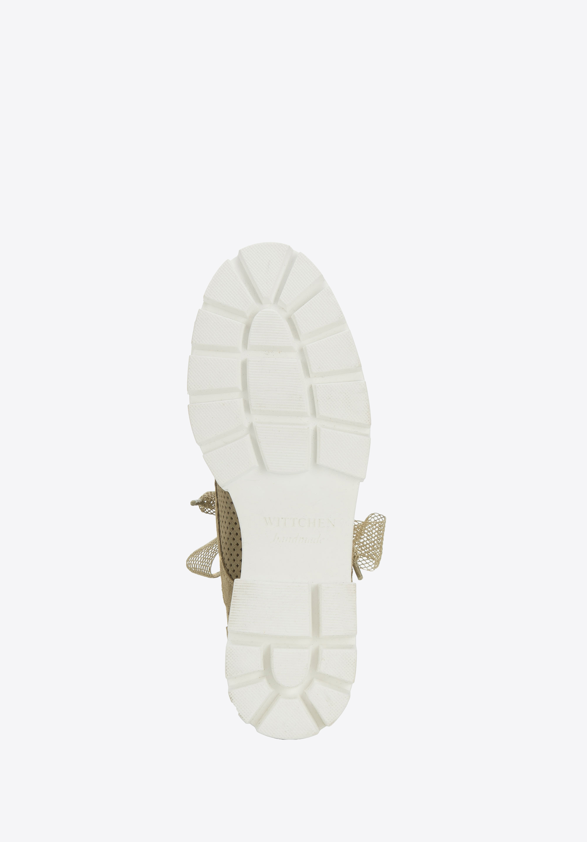 Damskie trapery z ażurowego zamszu