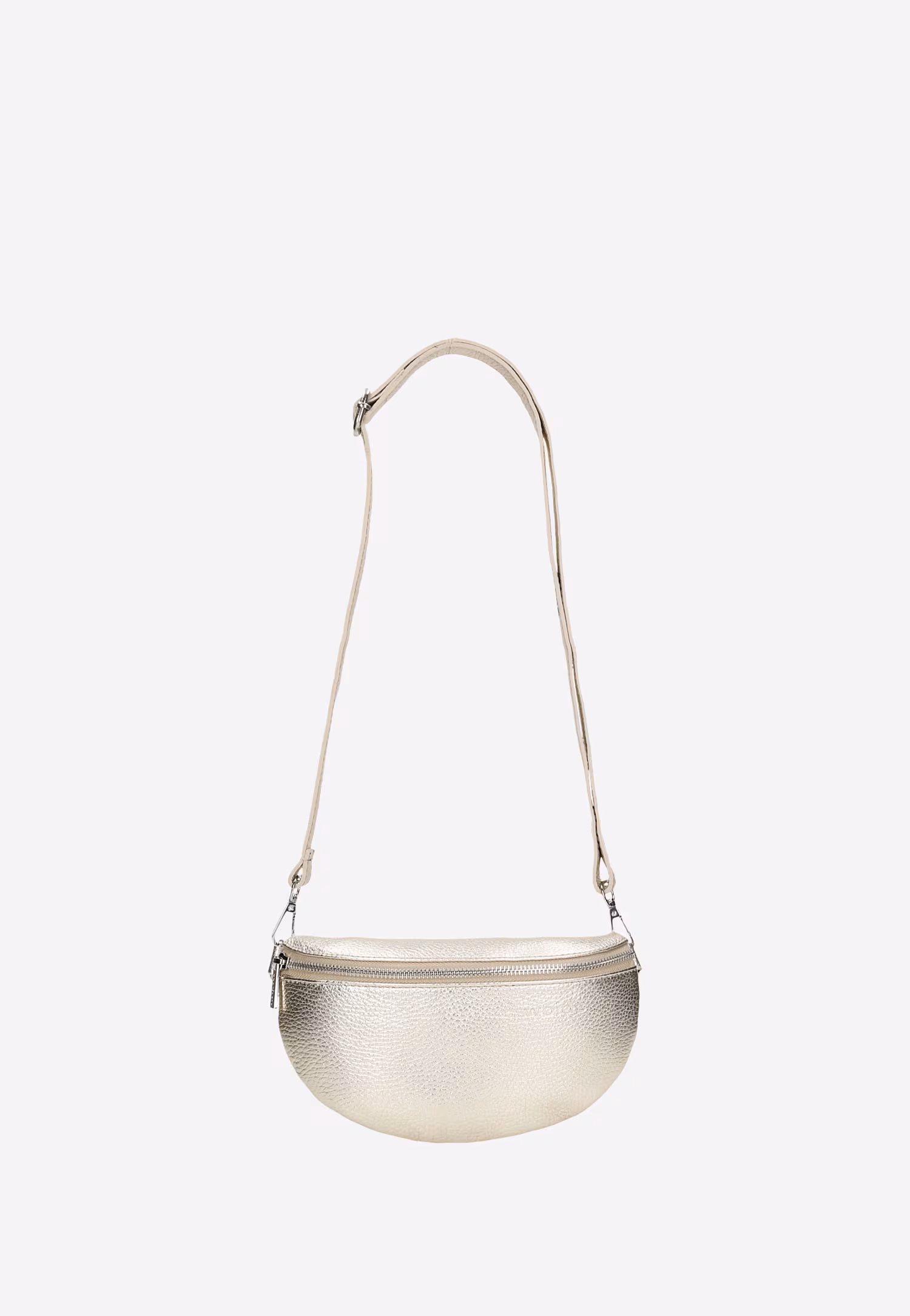 Czarna skórzana torebka nerka