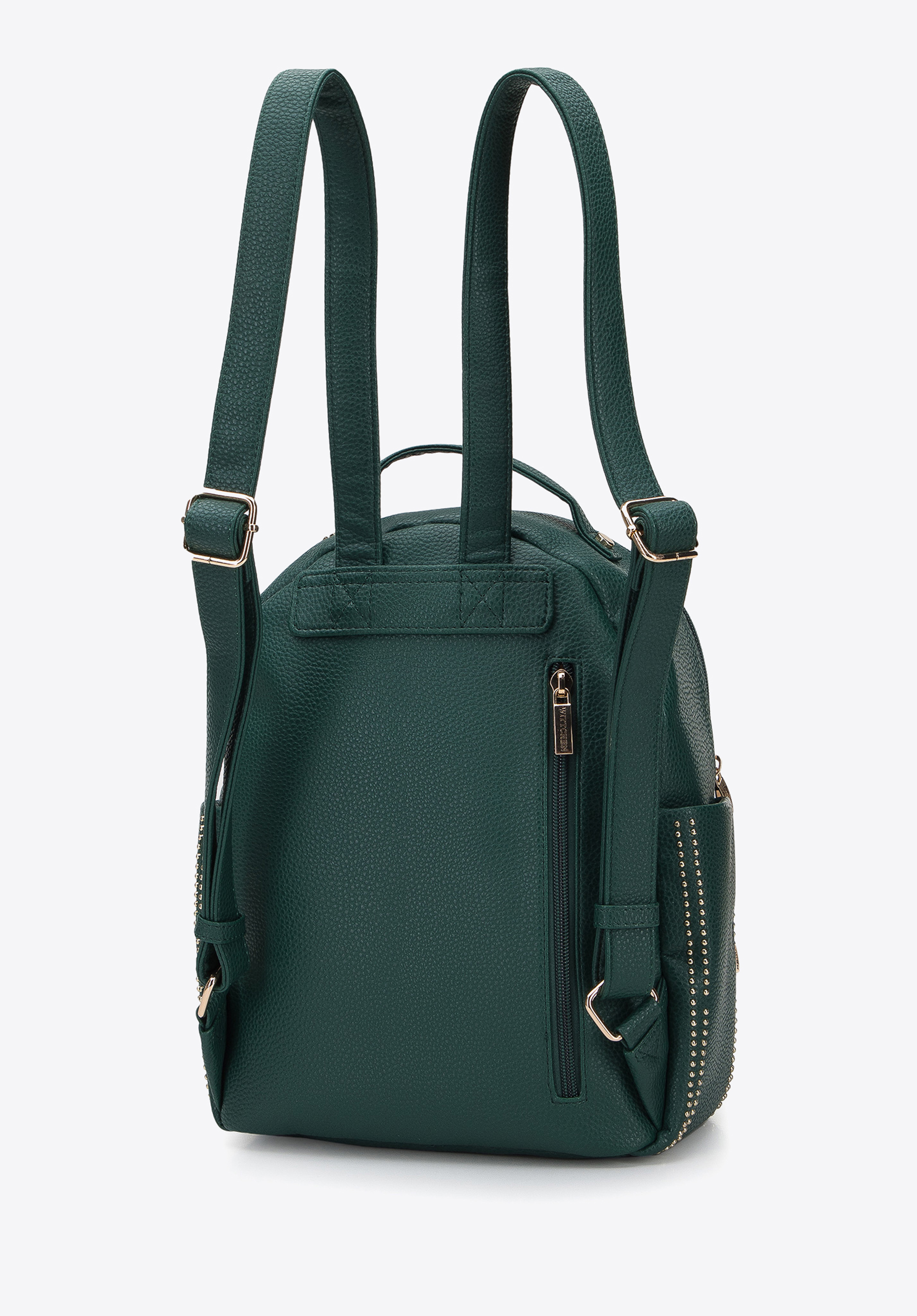 Damski plecak z ozdobnymi nitami