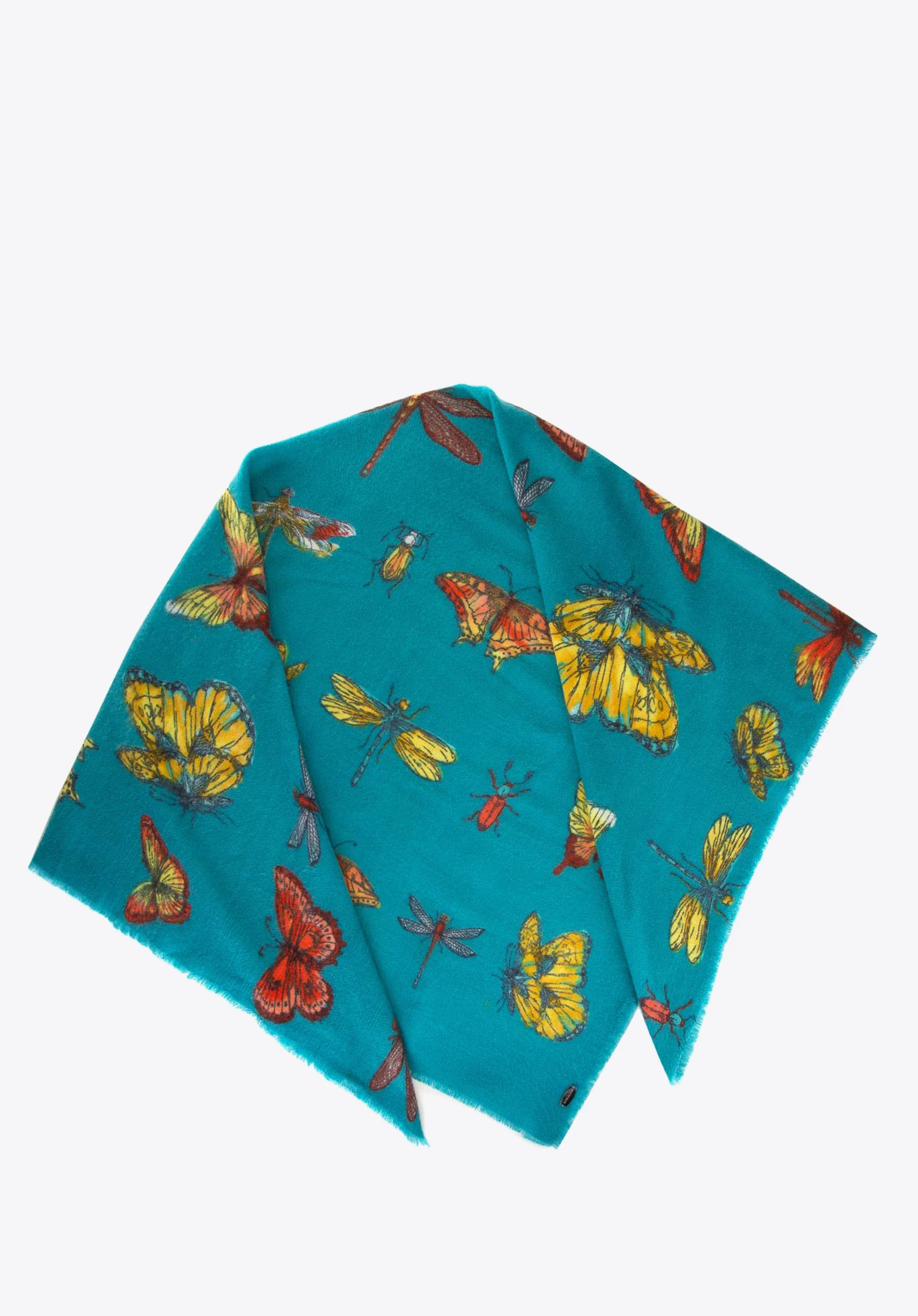 Damski szal we wzór motyli