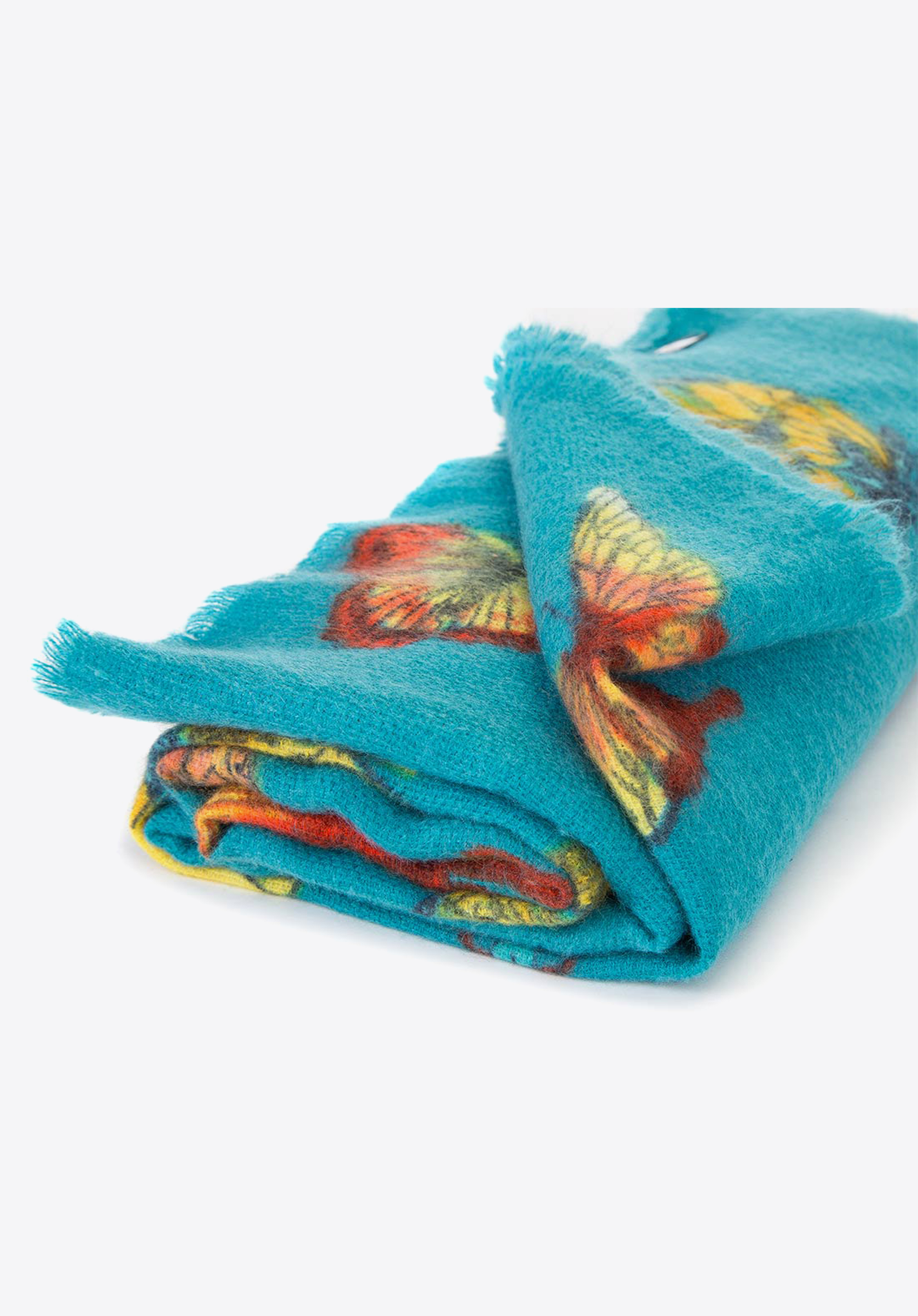 Damski szal we wzór motyli