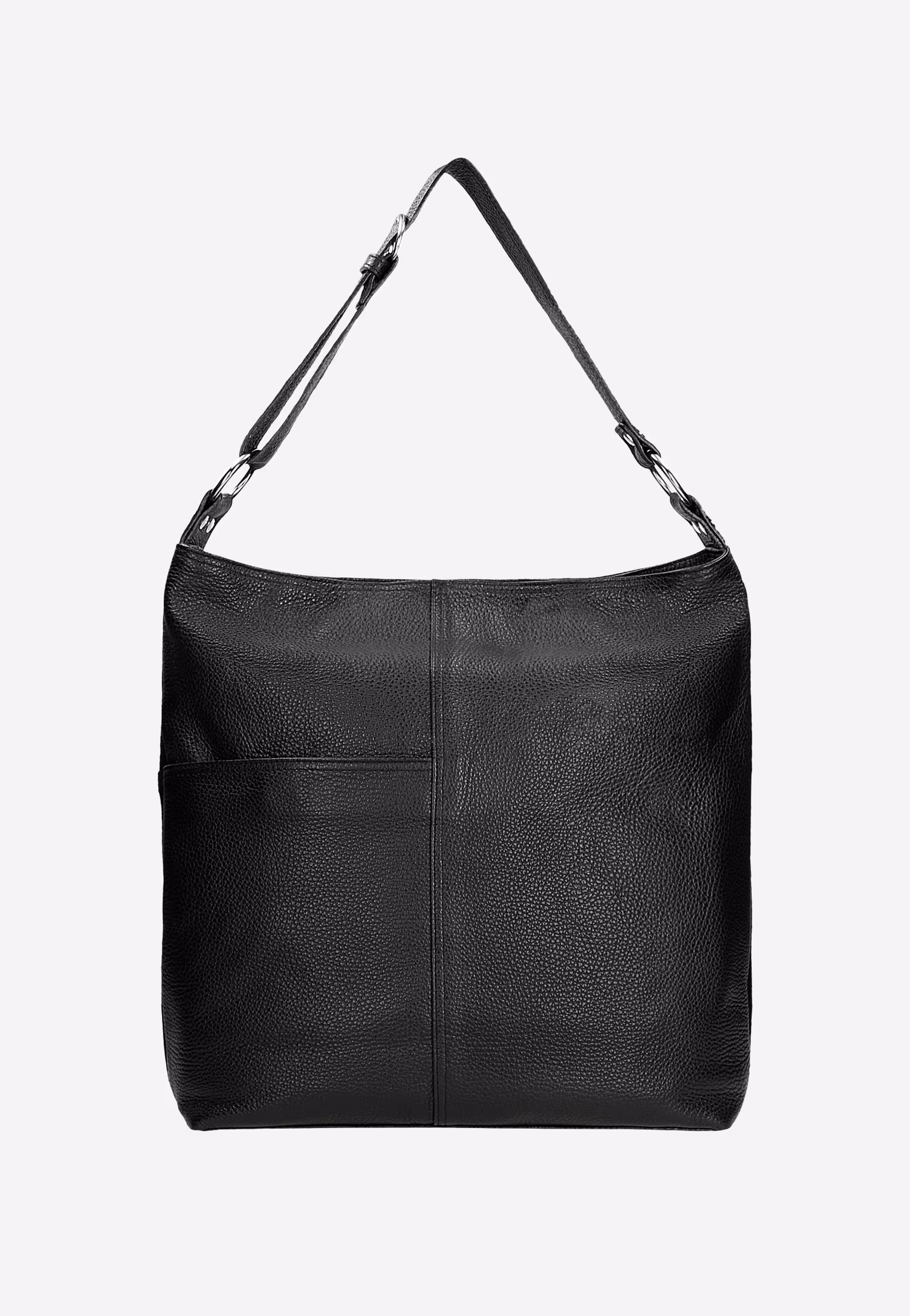 Ciemnobrązowa torebka skórzana damska