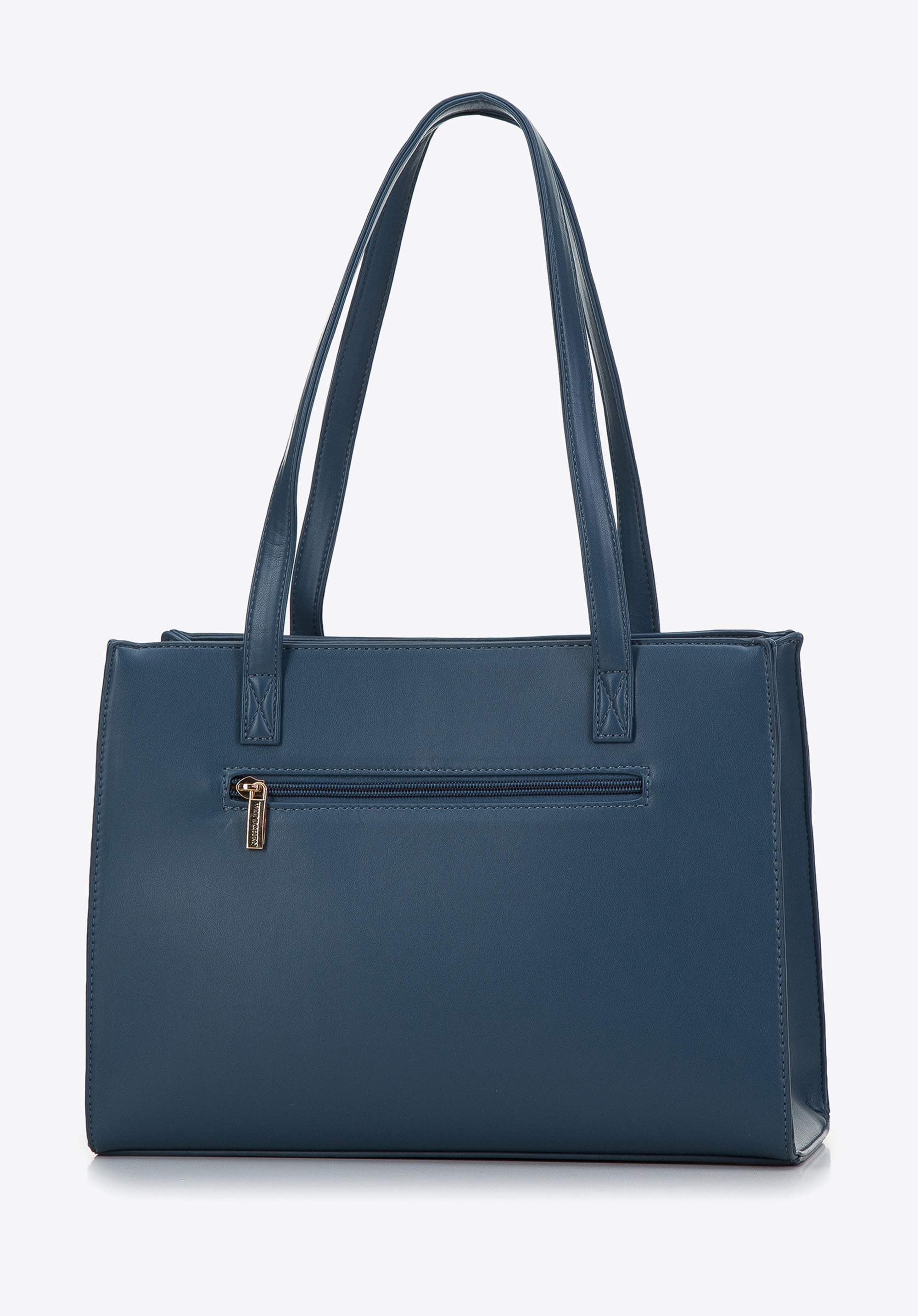 Torebka shopperka z pikowanym przodem