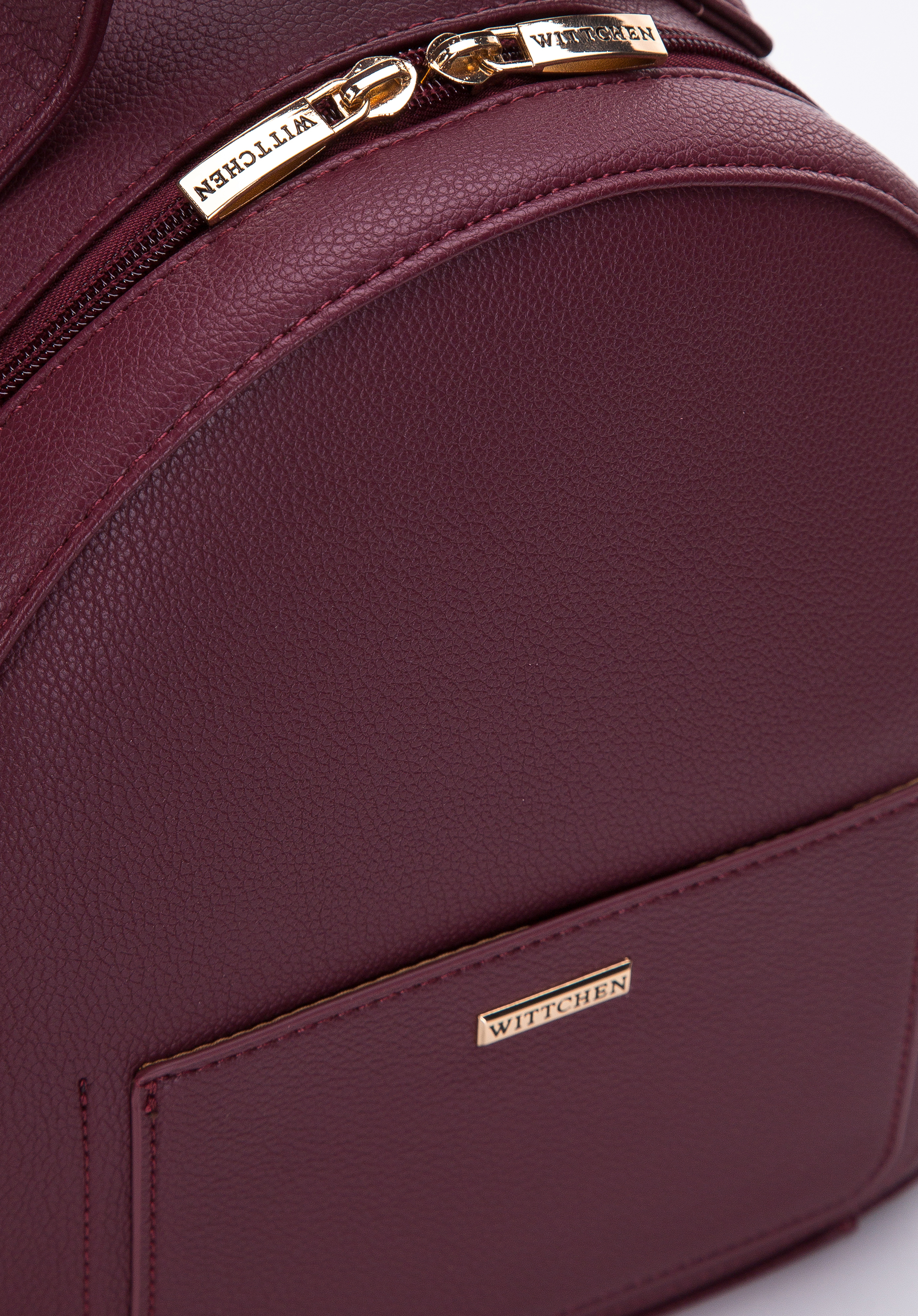 Damski plecak z ekoskóry zaokrąglony mały