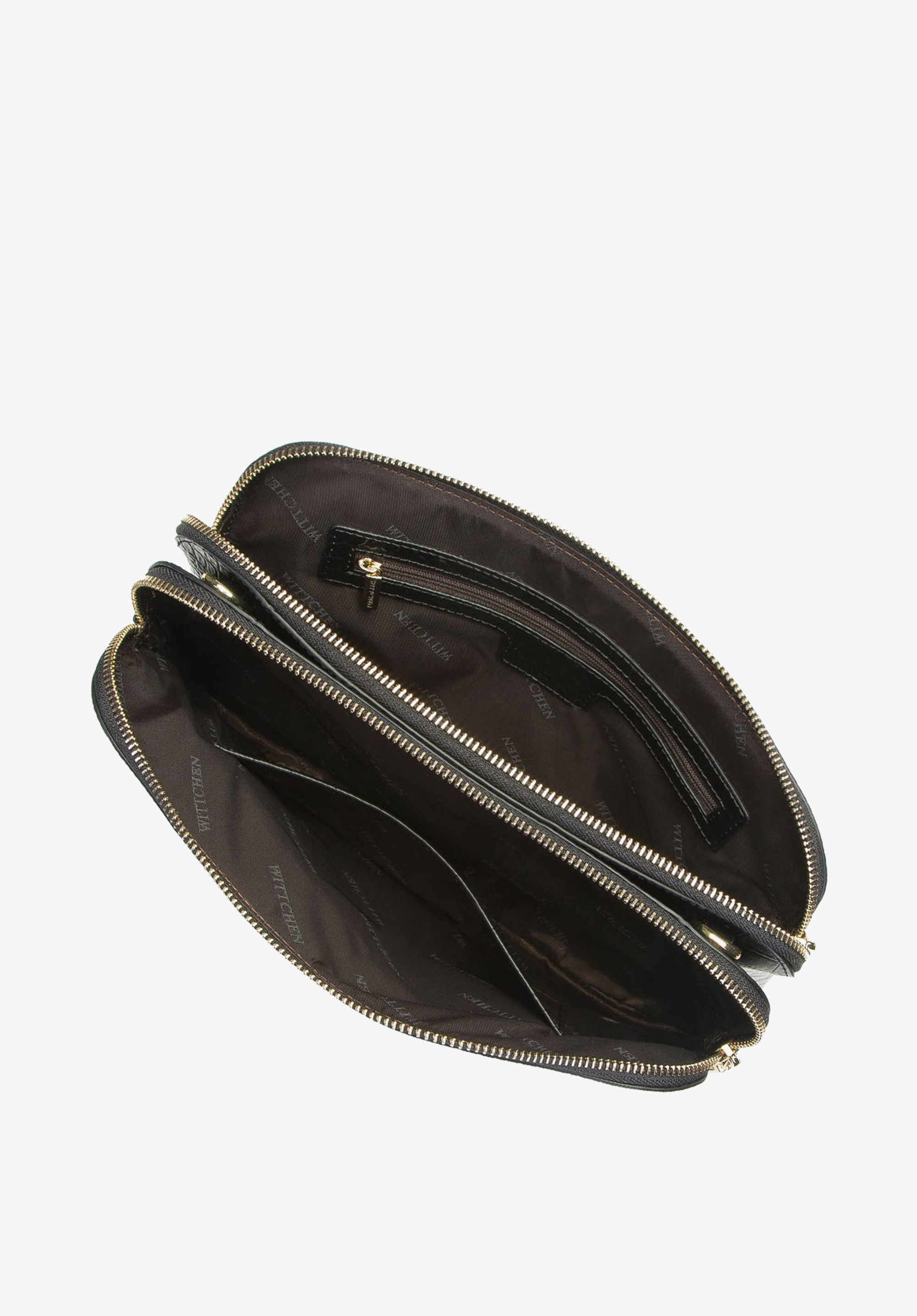 Damska listonoszka ze skóry trapezowa mała