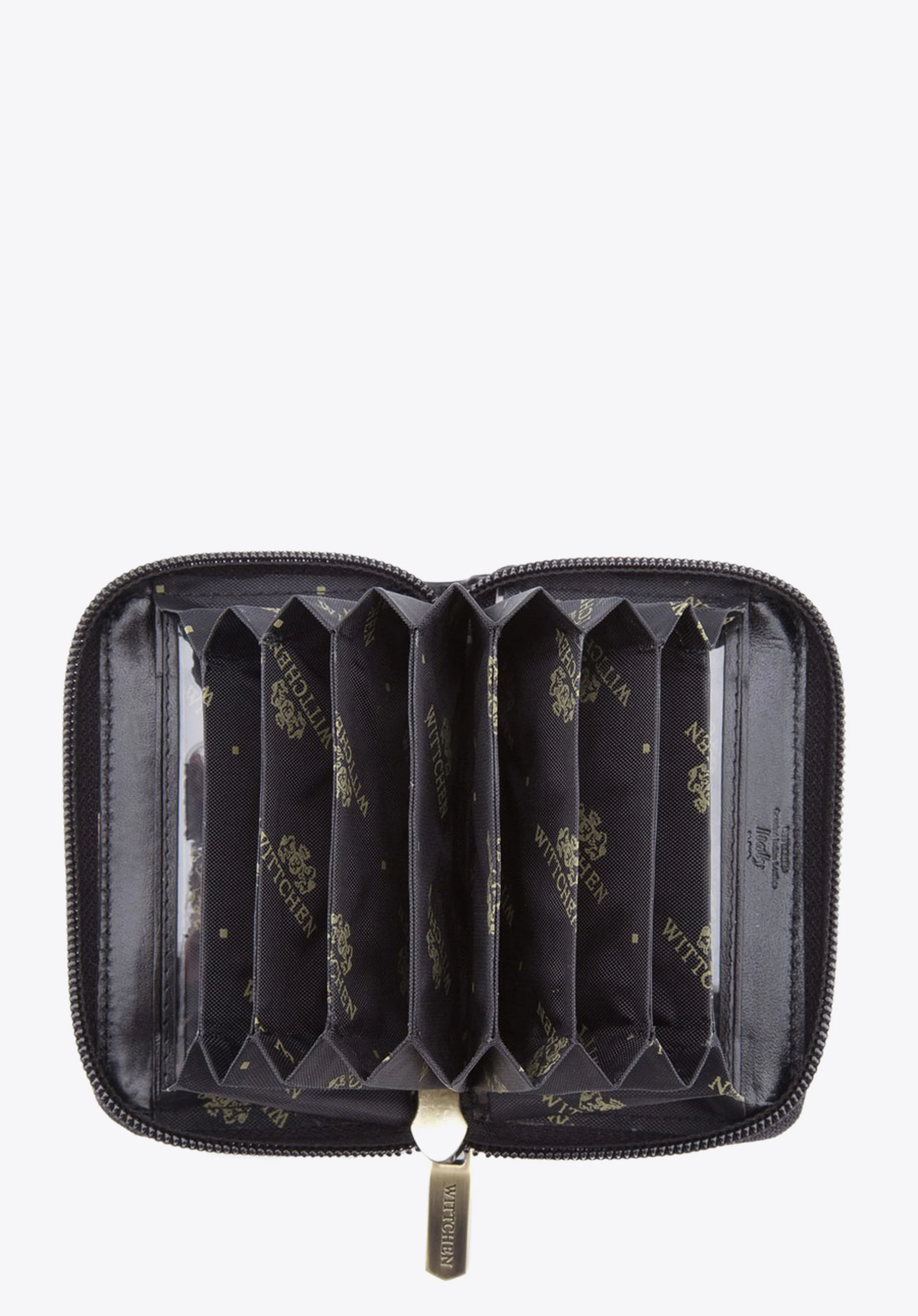 Etui na karty kredytowe skórzane na suwak