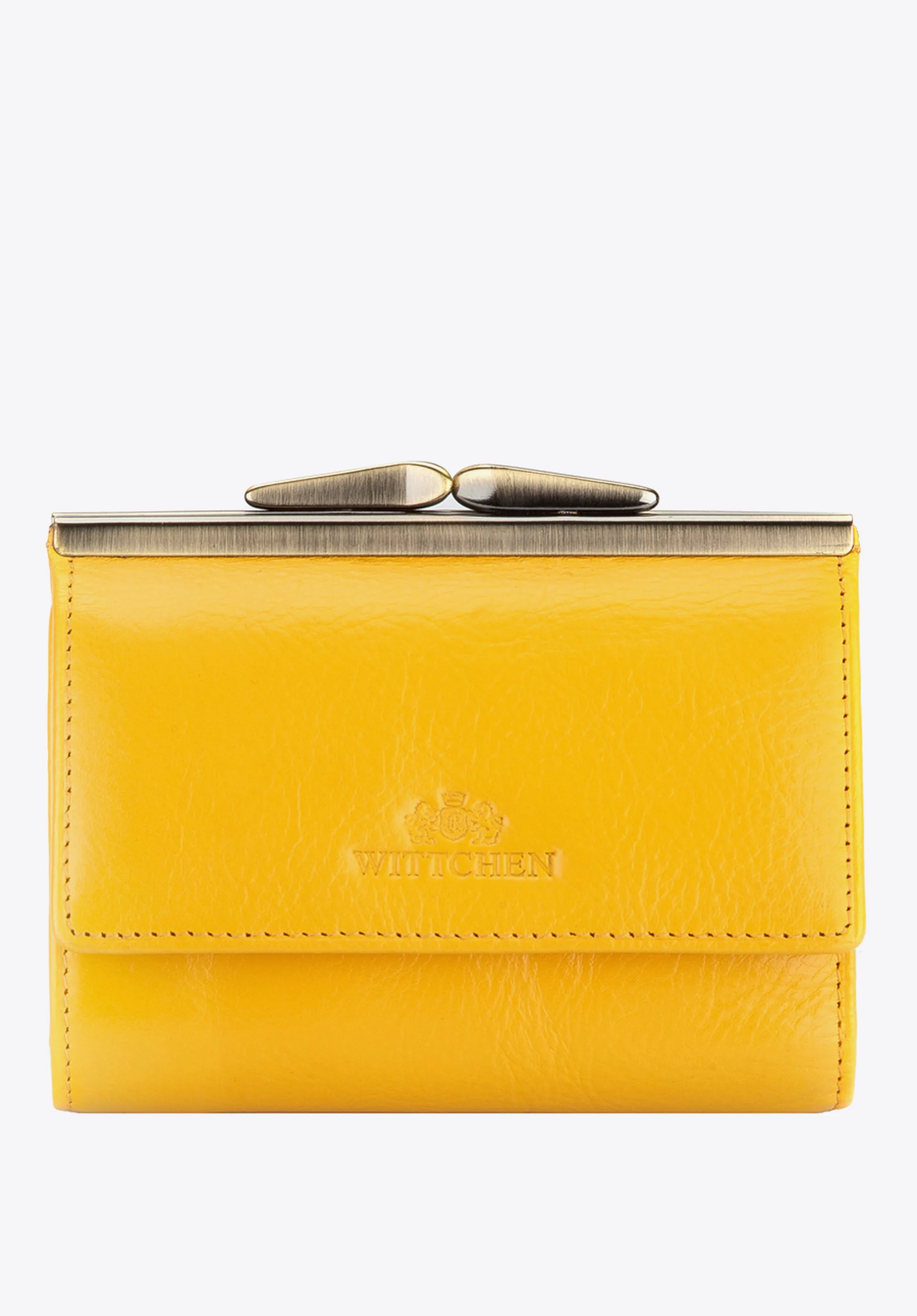 Damski portfel ze skóry na bigiel mały