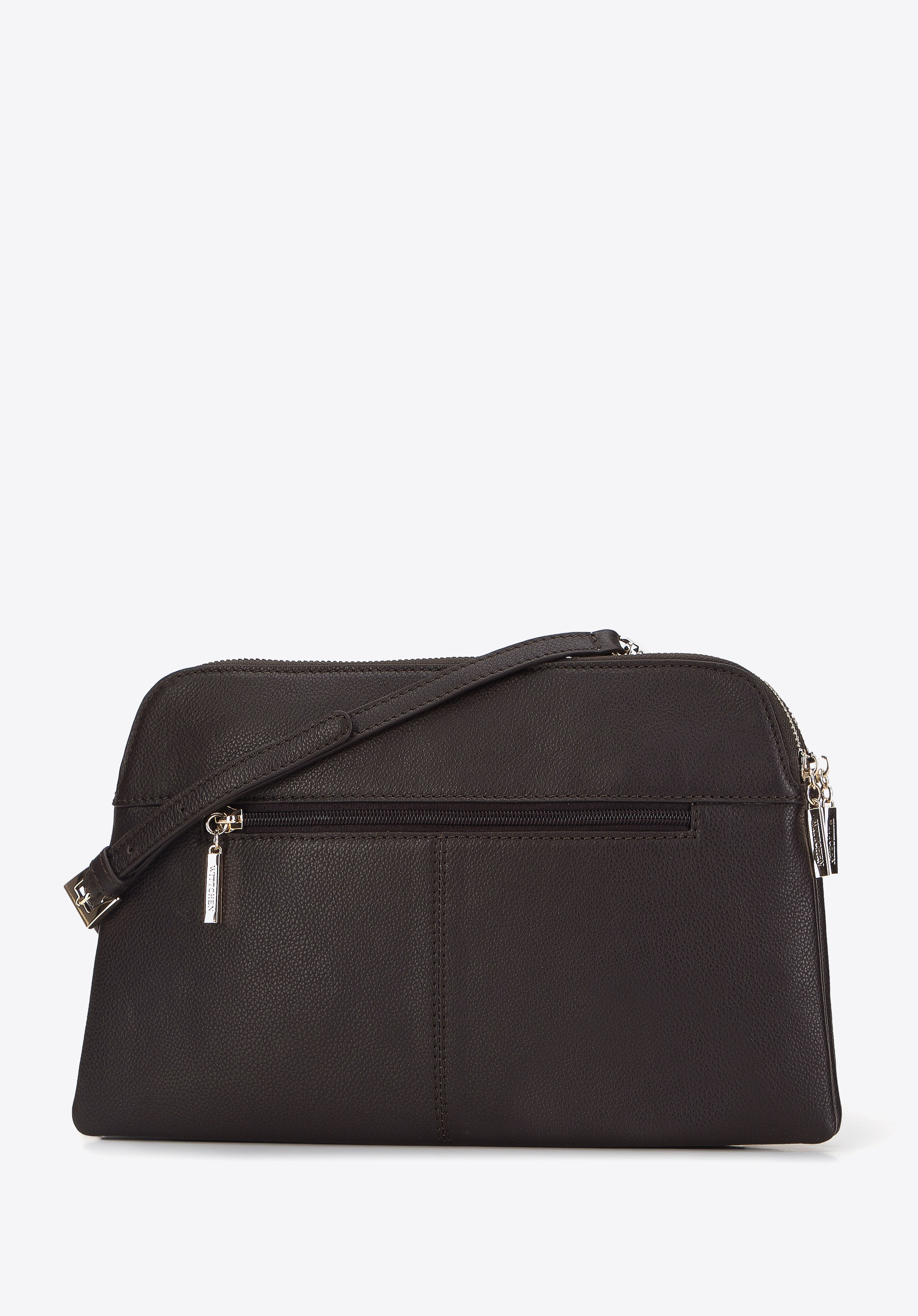 Damska listonoszka skórzana dwukomorowa klasyczna