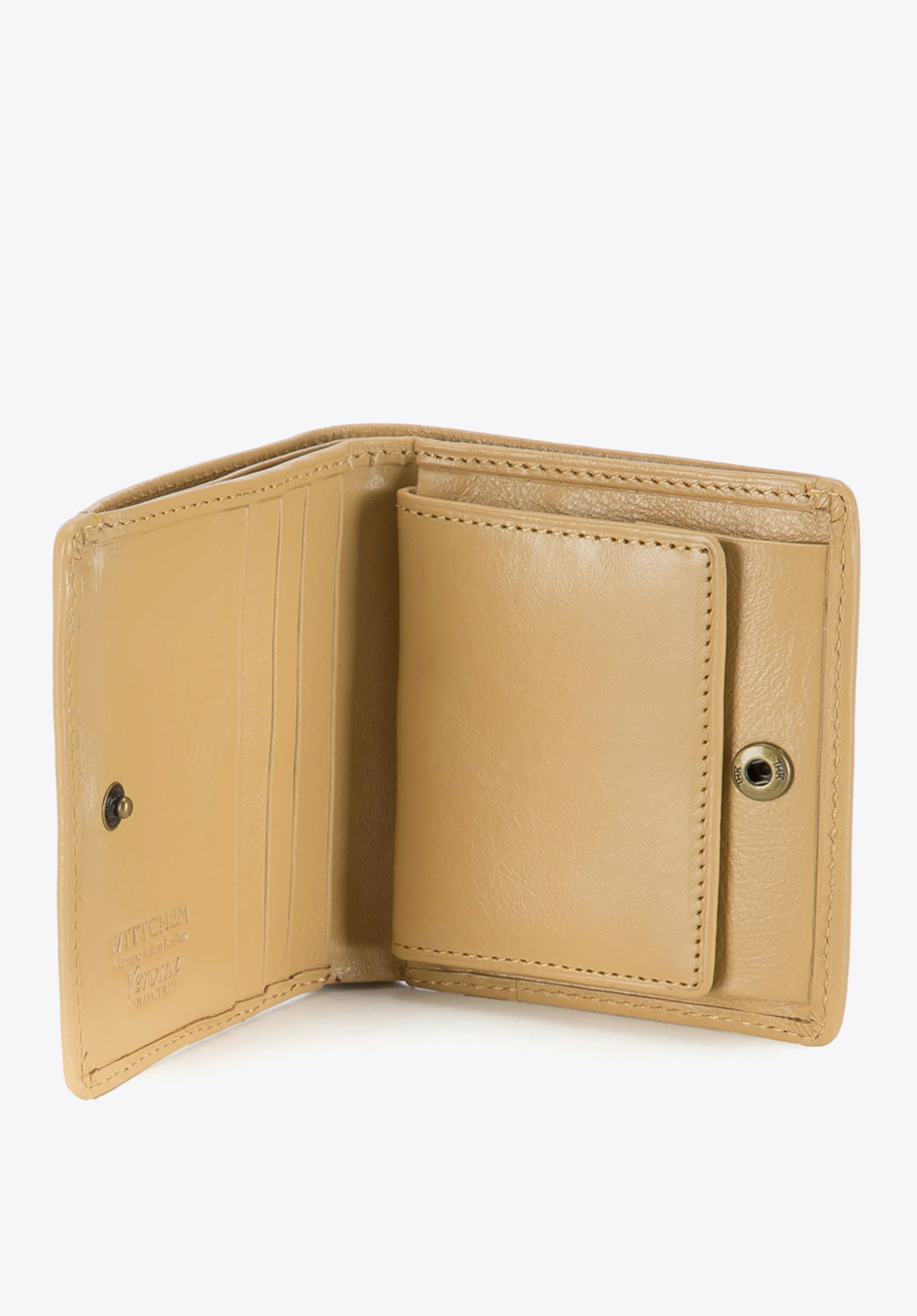 Damski portfel ze skóry lakierowany mały