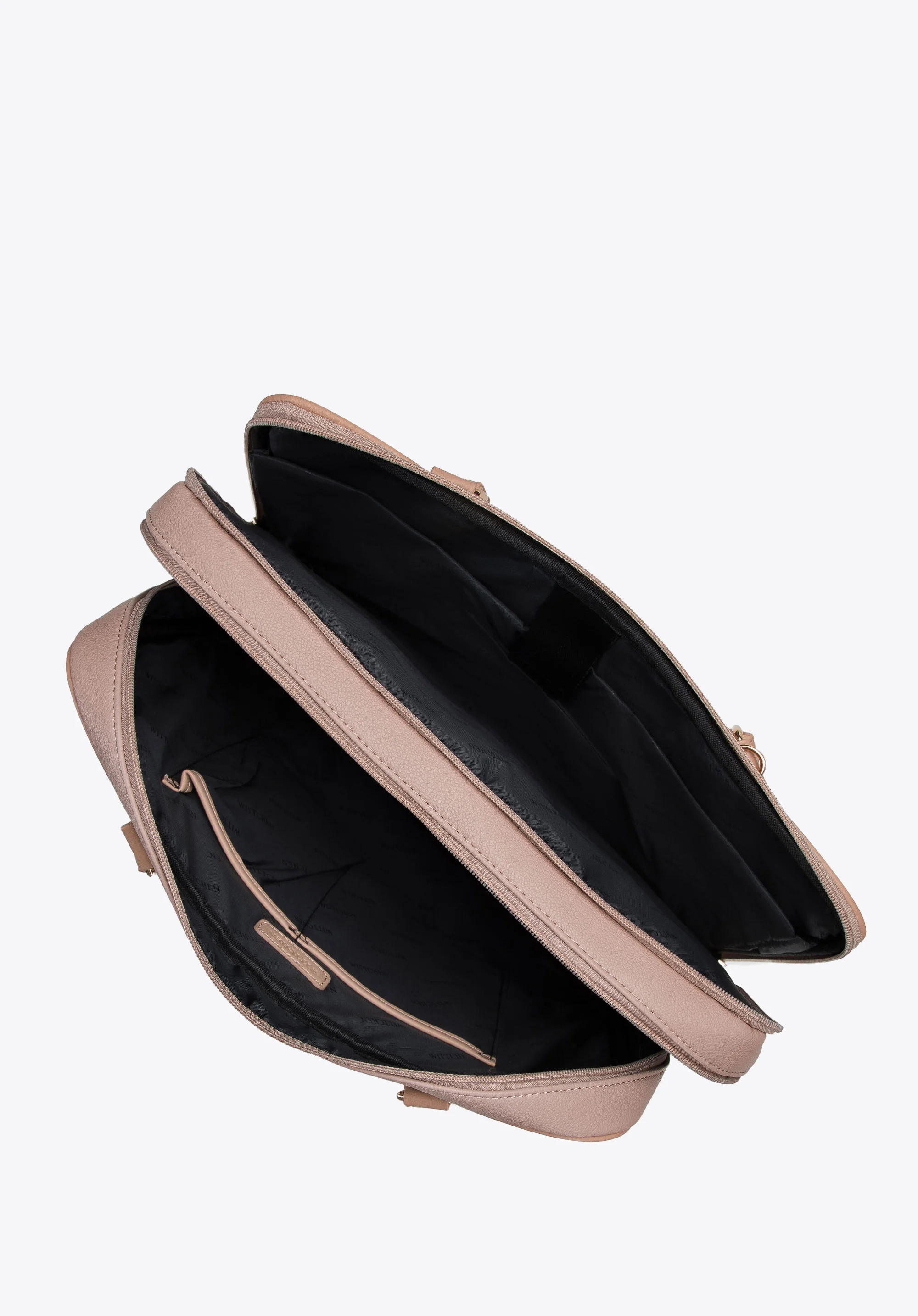 Torba na laptopa 15,6” z ekoskóry o dwóch fakturach dwukomorowa