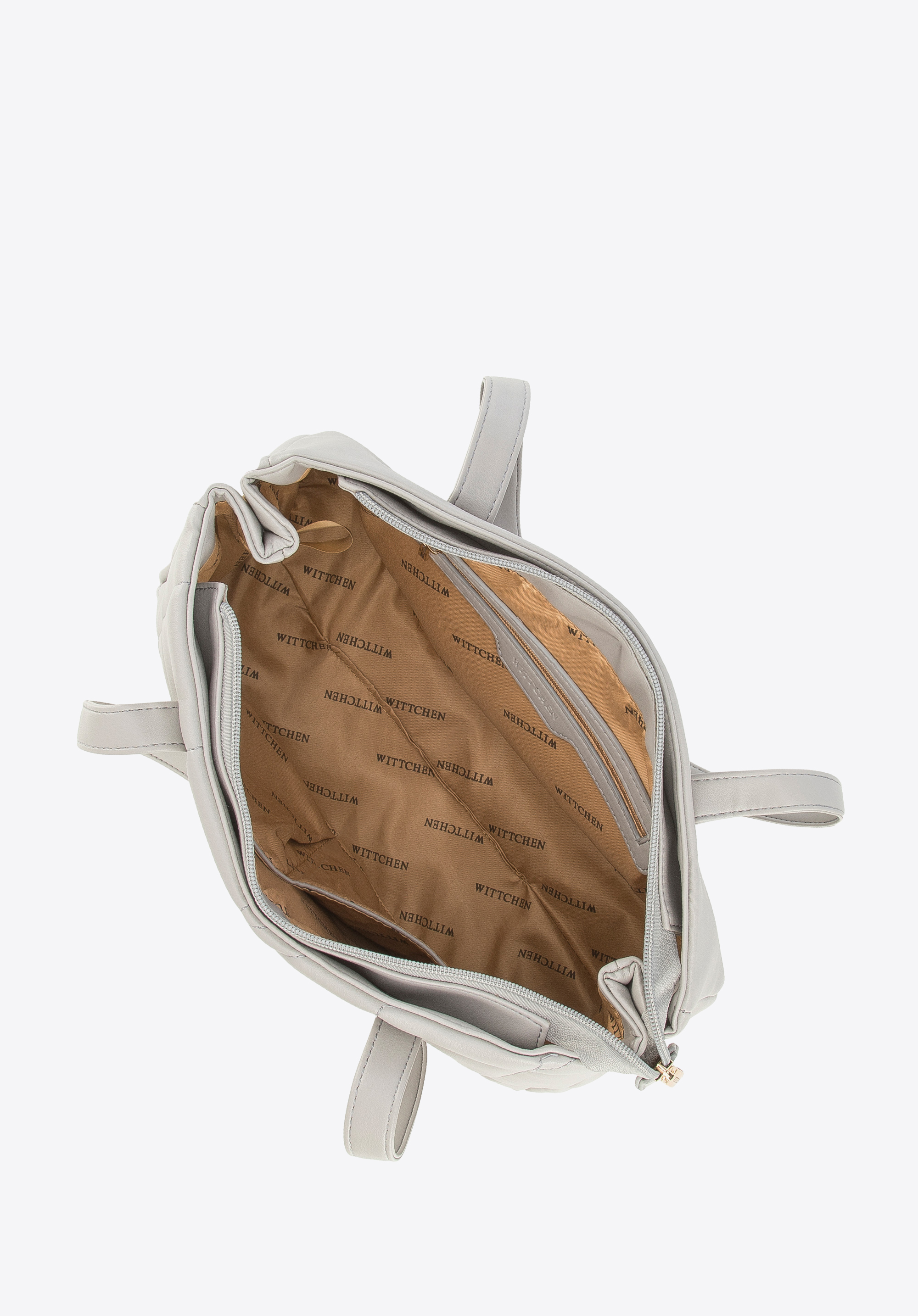 Torebka shopperka z pikowanej ekoskóry