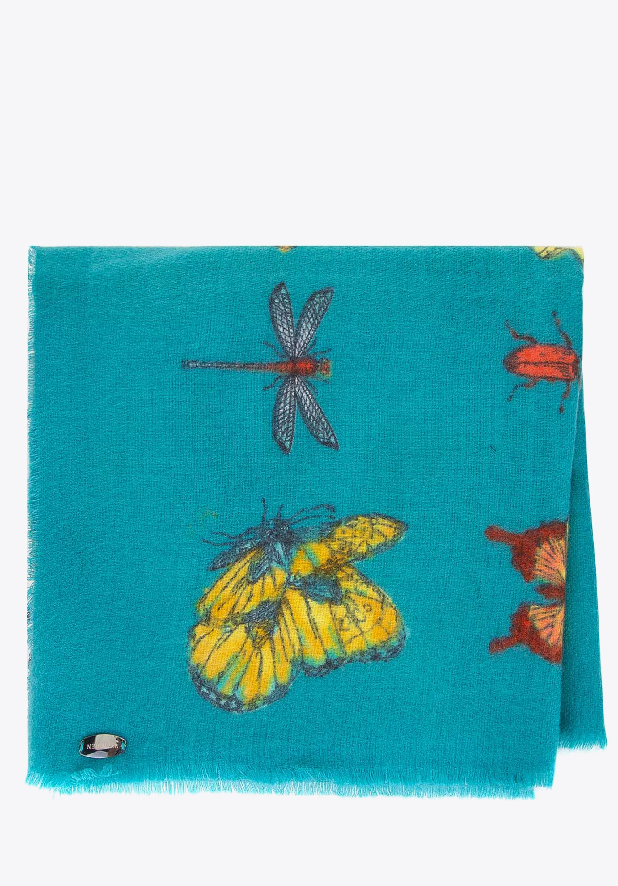 Damski szal we wzór motyli