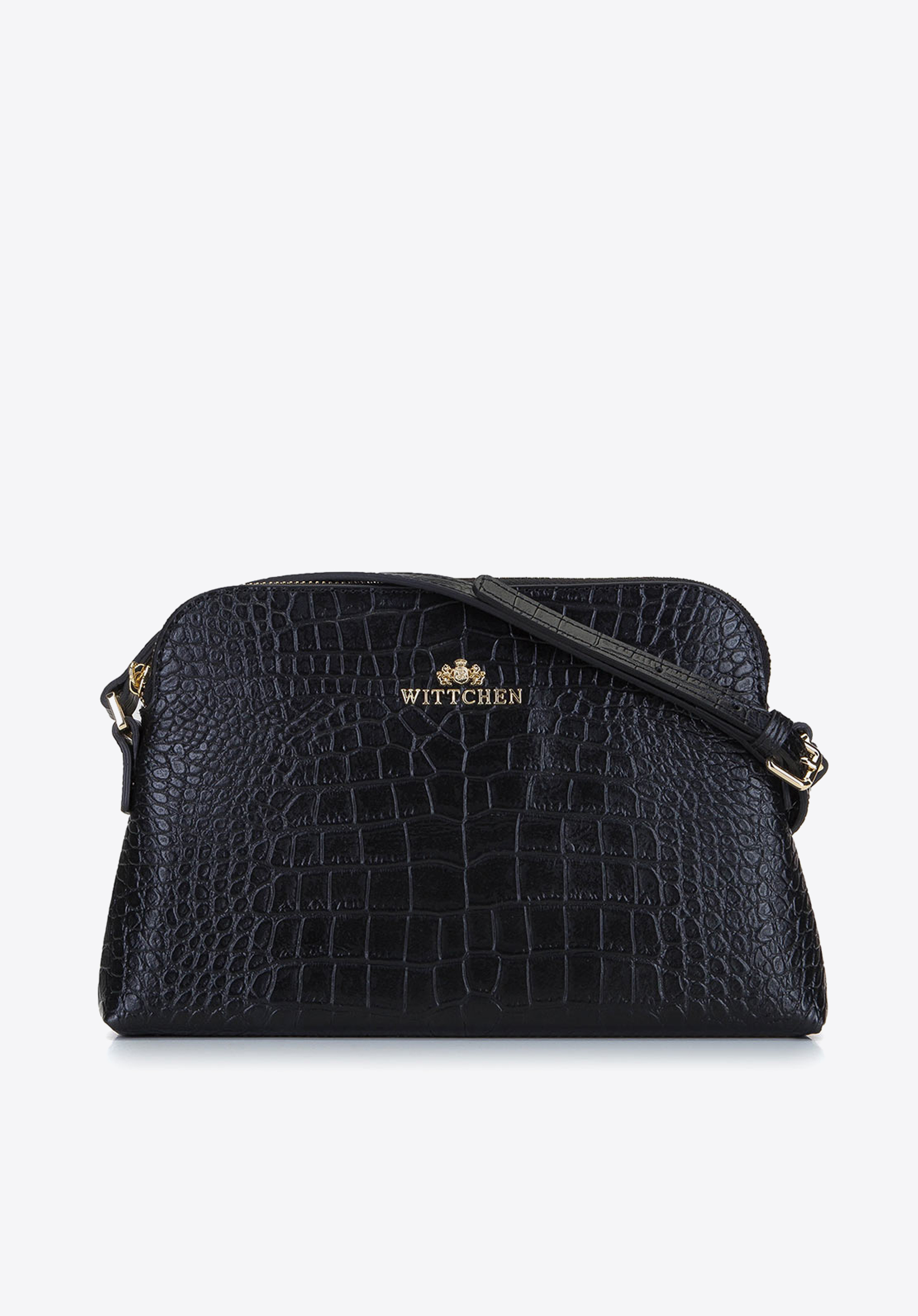 Damska listonoszka skórzana trapezowa