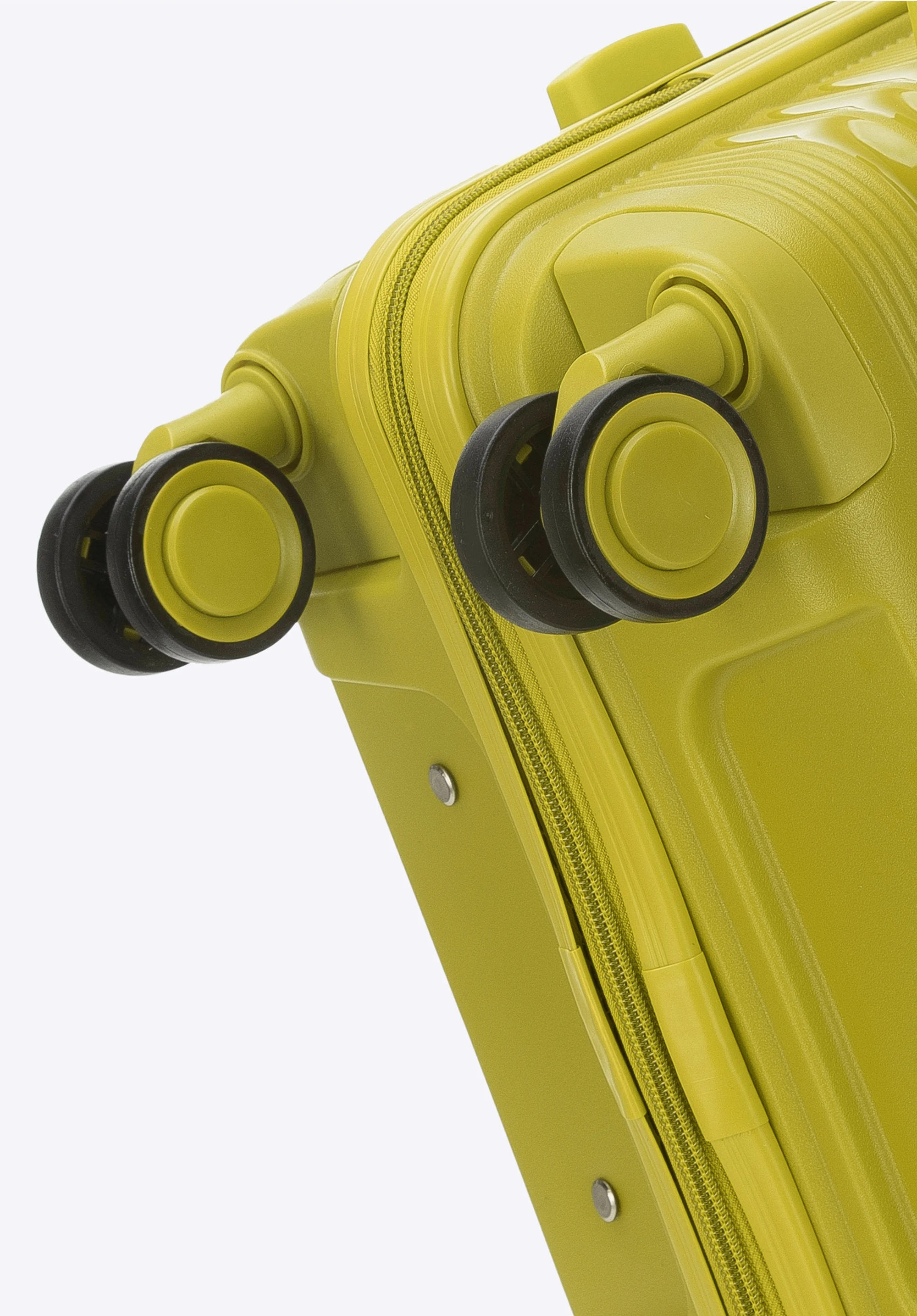 Średnia walizka z polipropylenu jednokolorowa