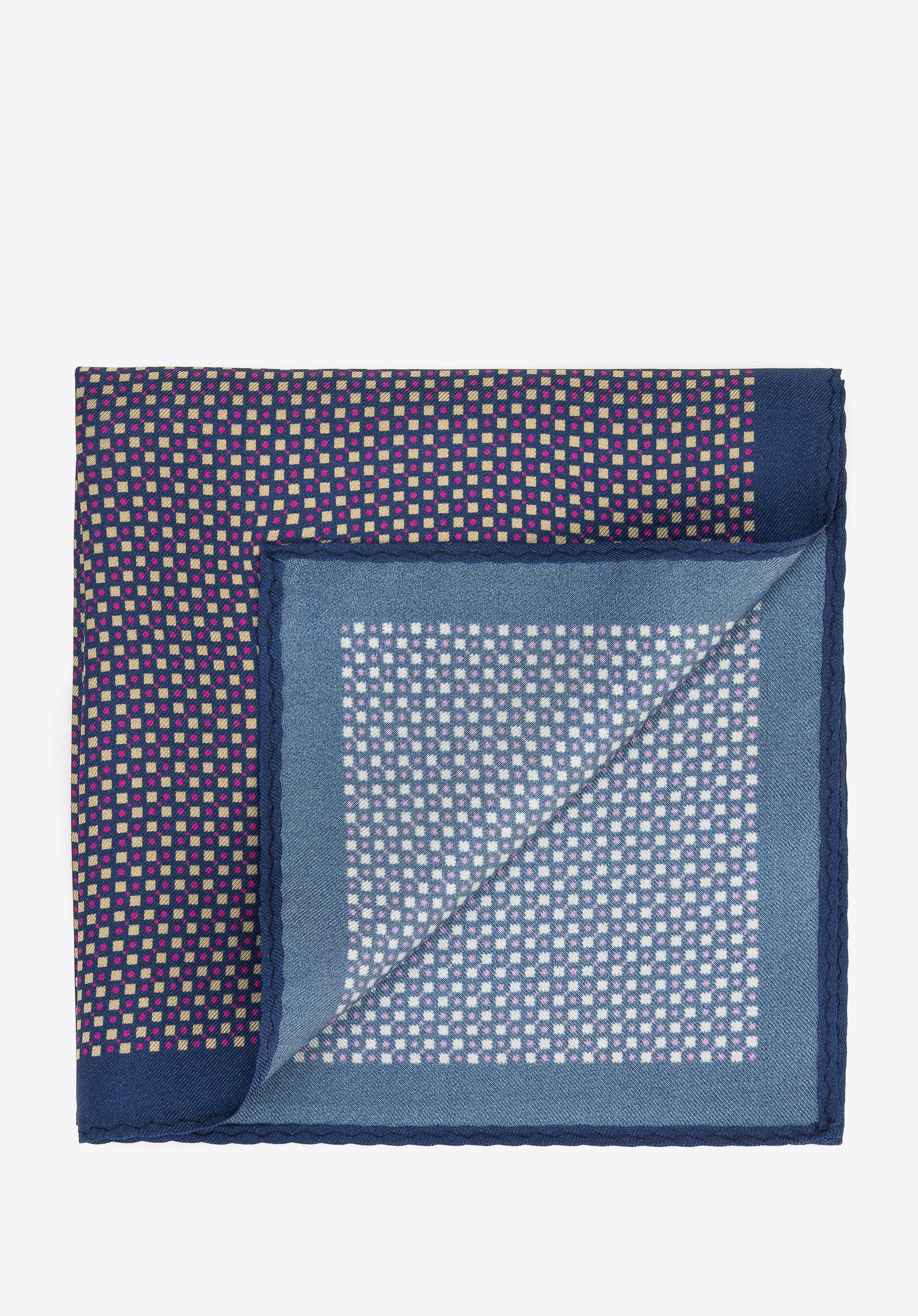 Poszetka jedwabna we wzory