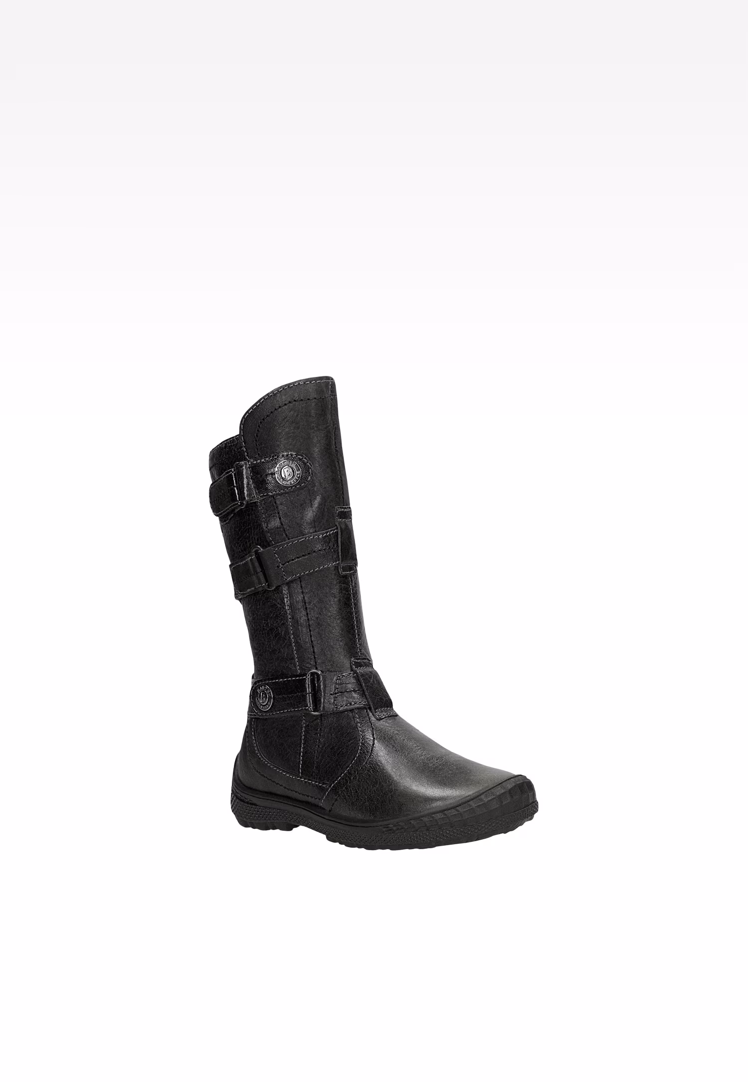 Czarne ocieplane kozaki dla dziewcząt BARTEK W-64857/26C