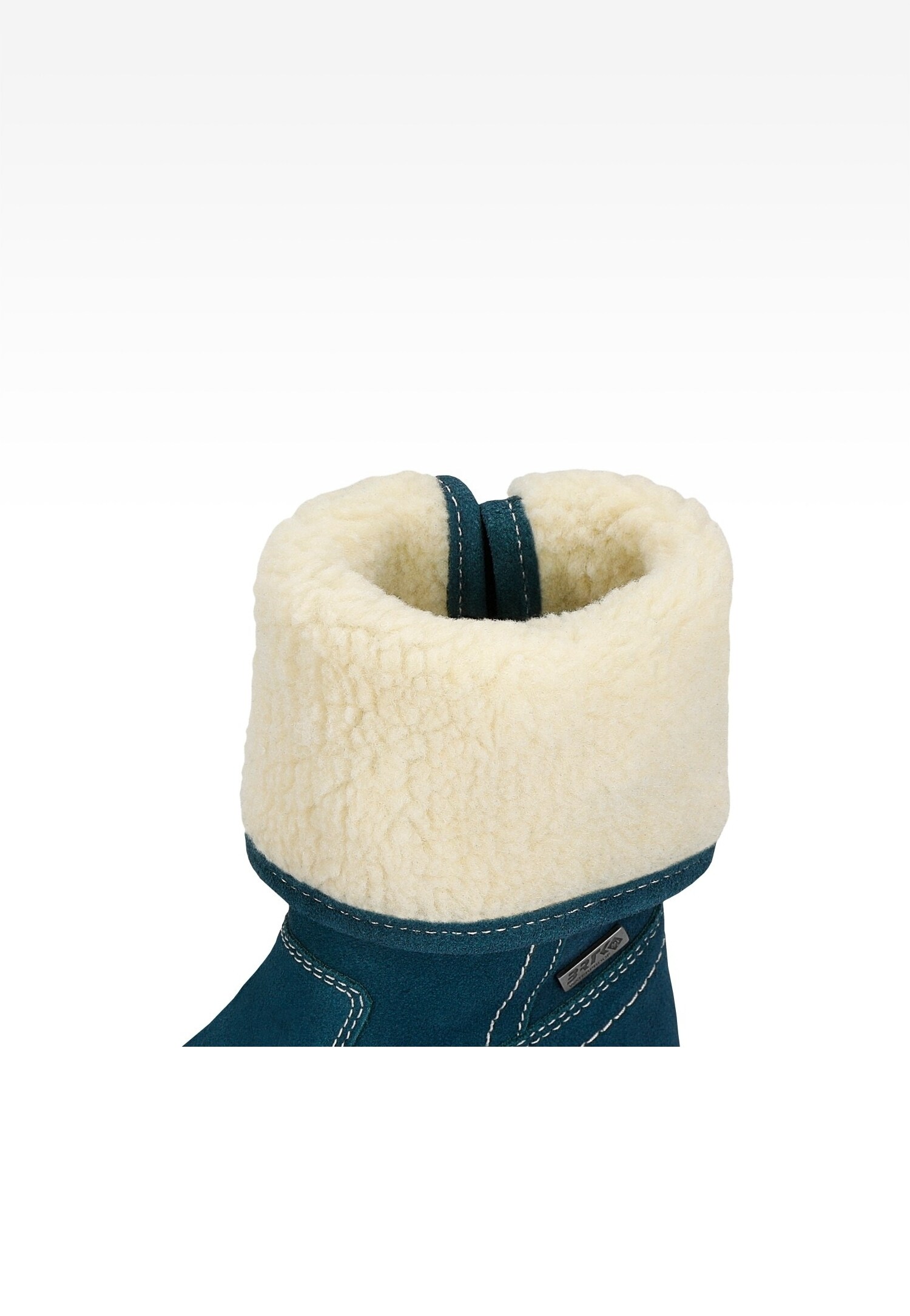 Kozaki BARTEK W-54735/0UJ w morskim odcieniu z kożuchem