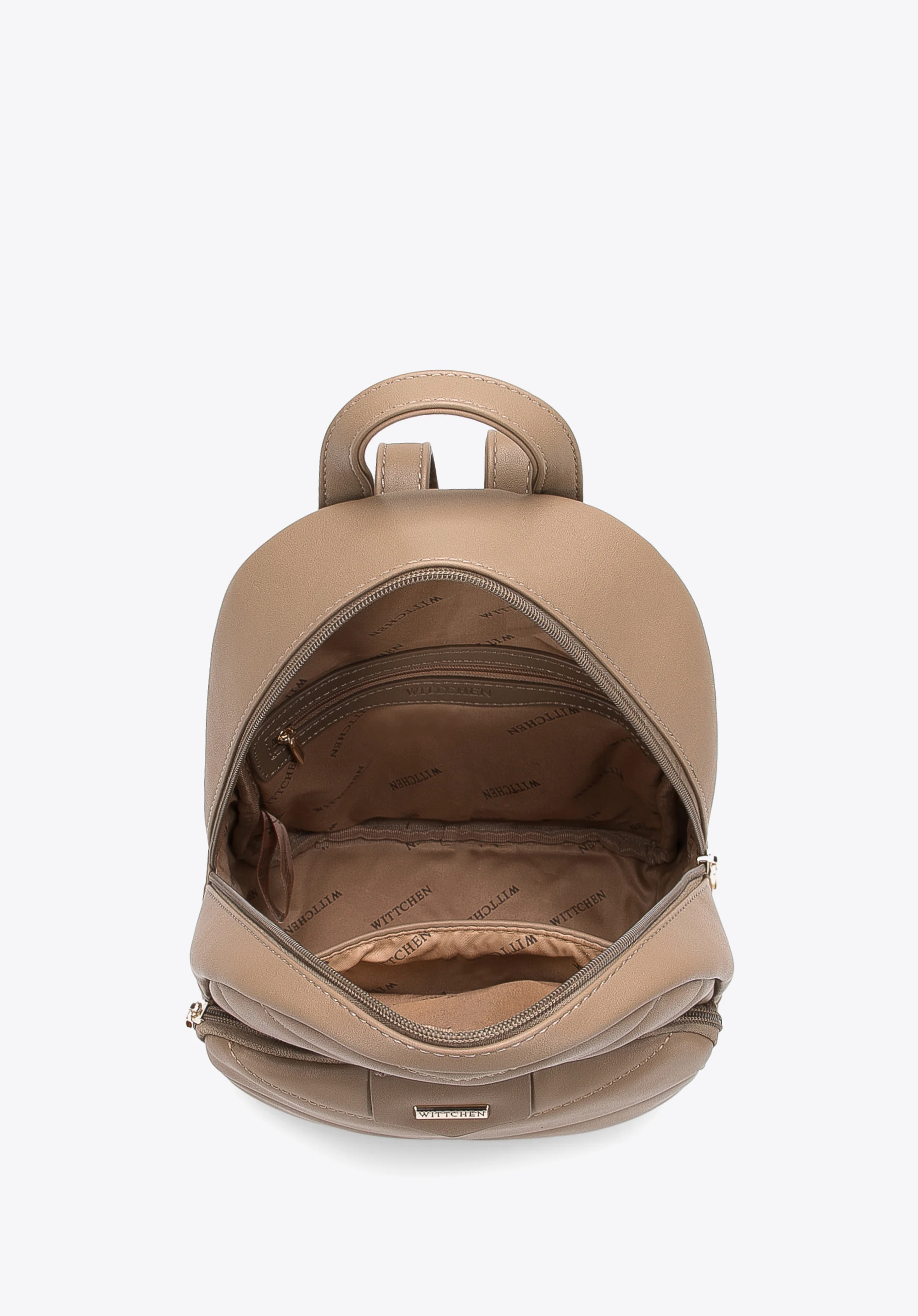 Damski plecak z miękkiej ekoskóry pikowany