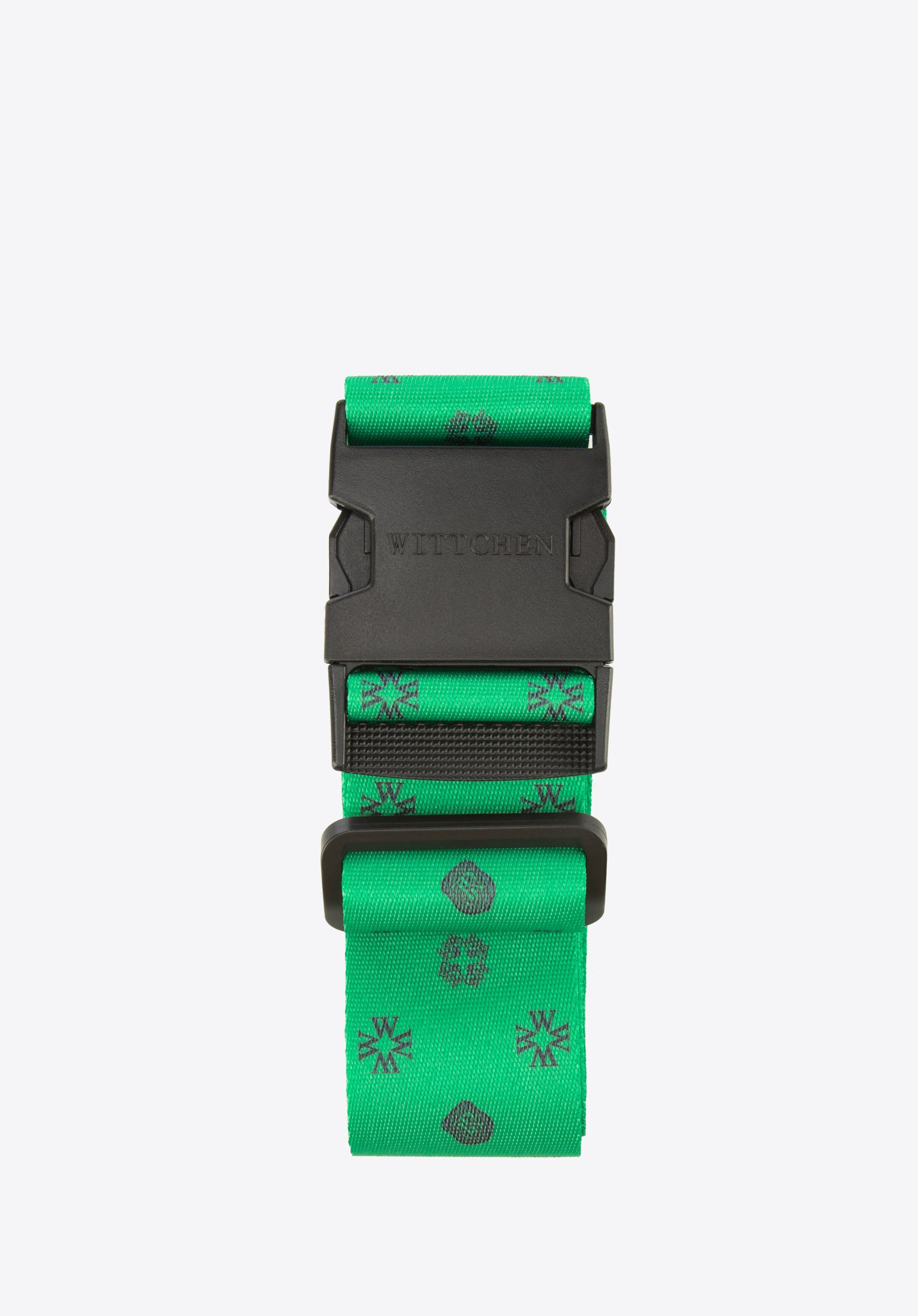 Pas zabezpieczający bagaż w monogram