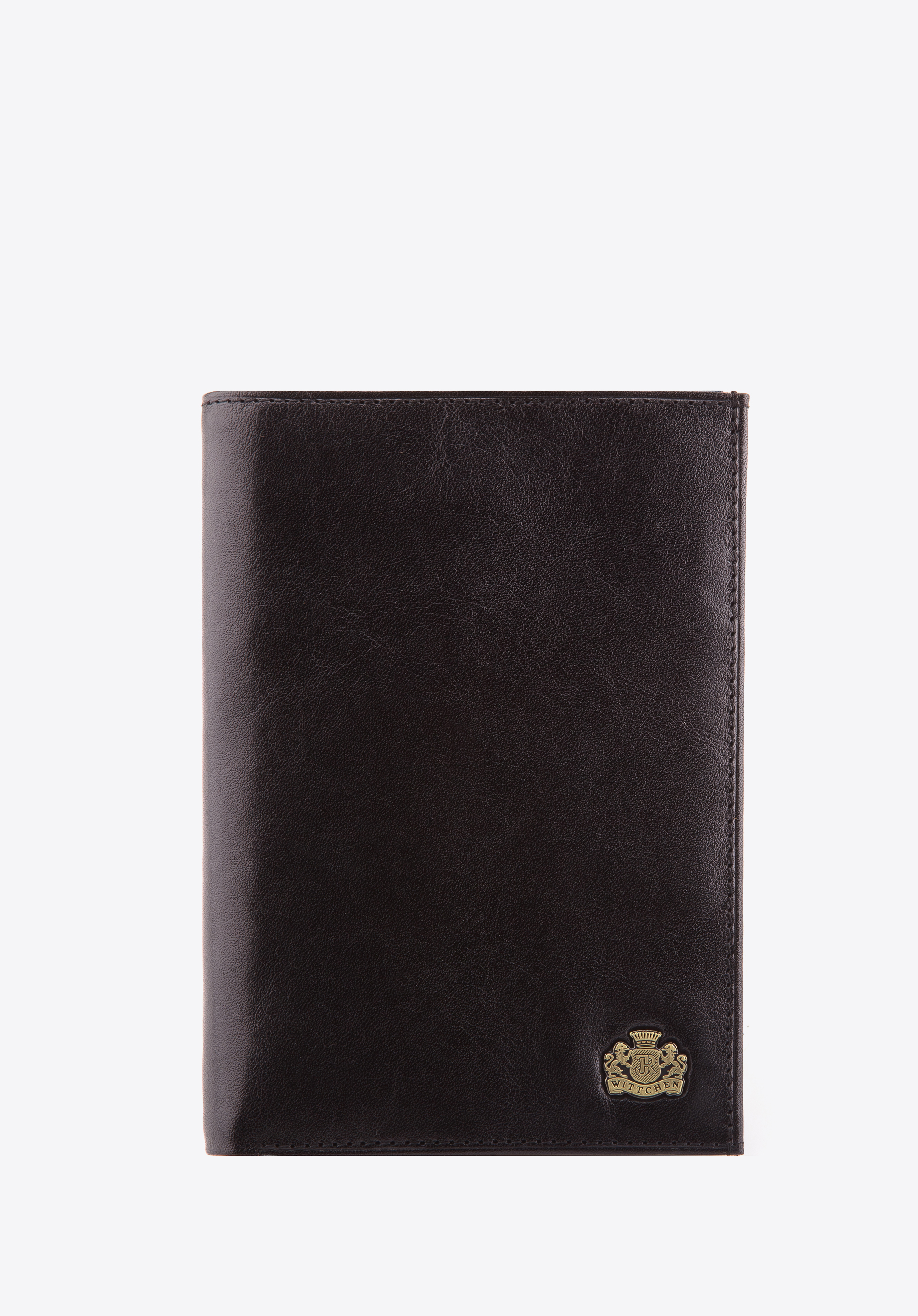 Męski portfel z połyskliwej skóry