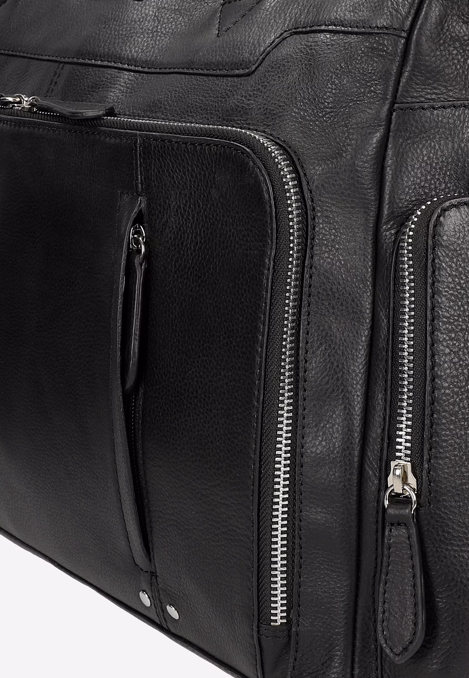 Duża weekendowa torba męska ze skóry licowej