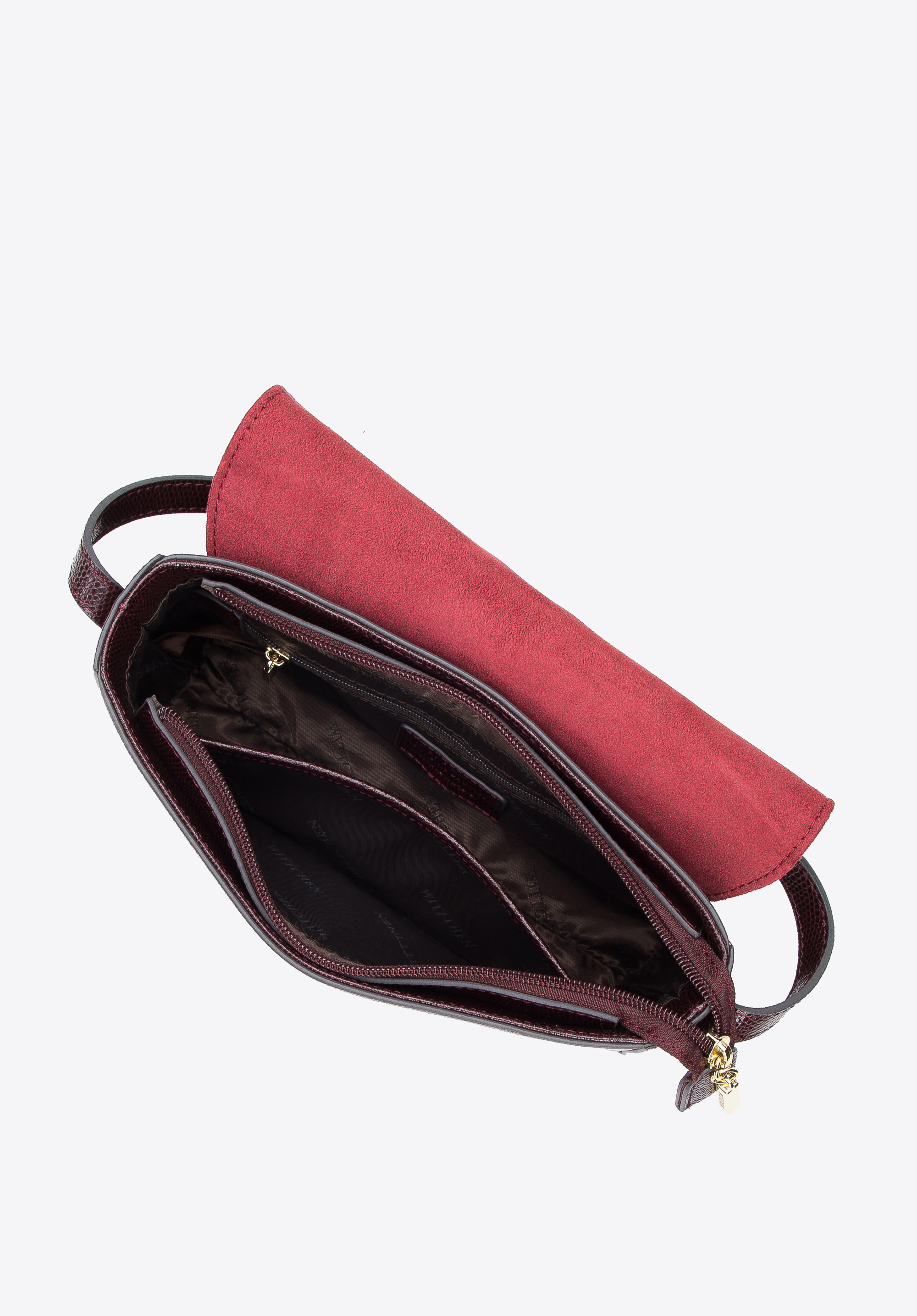 Damska listonoszka skórzana klasyczna z chwostem