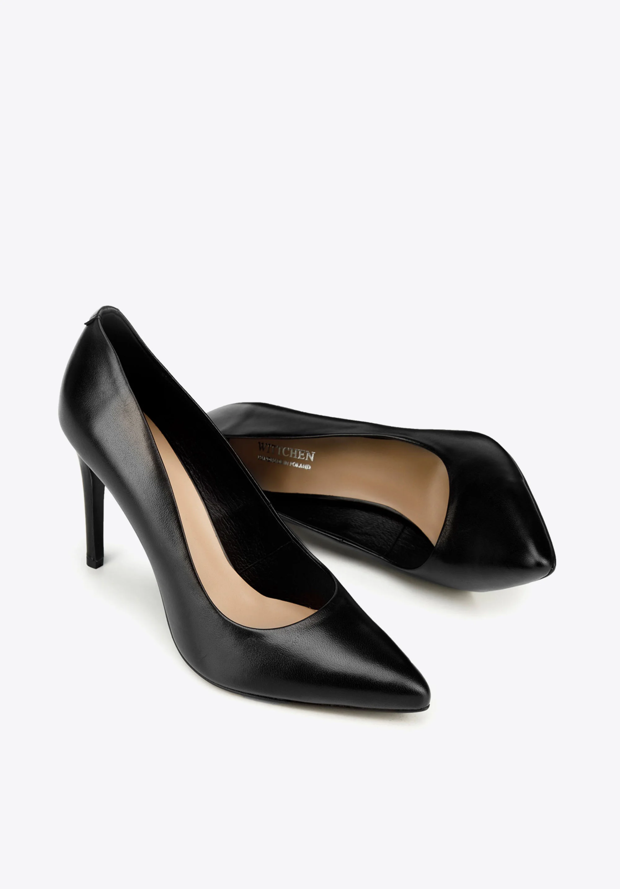 Szpilki skórzane klasyczne