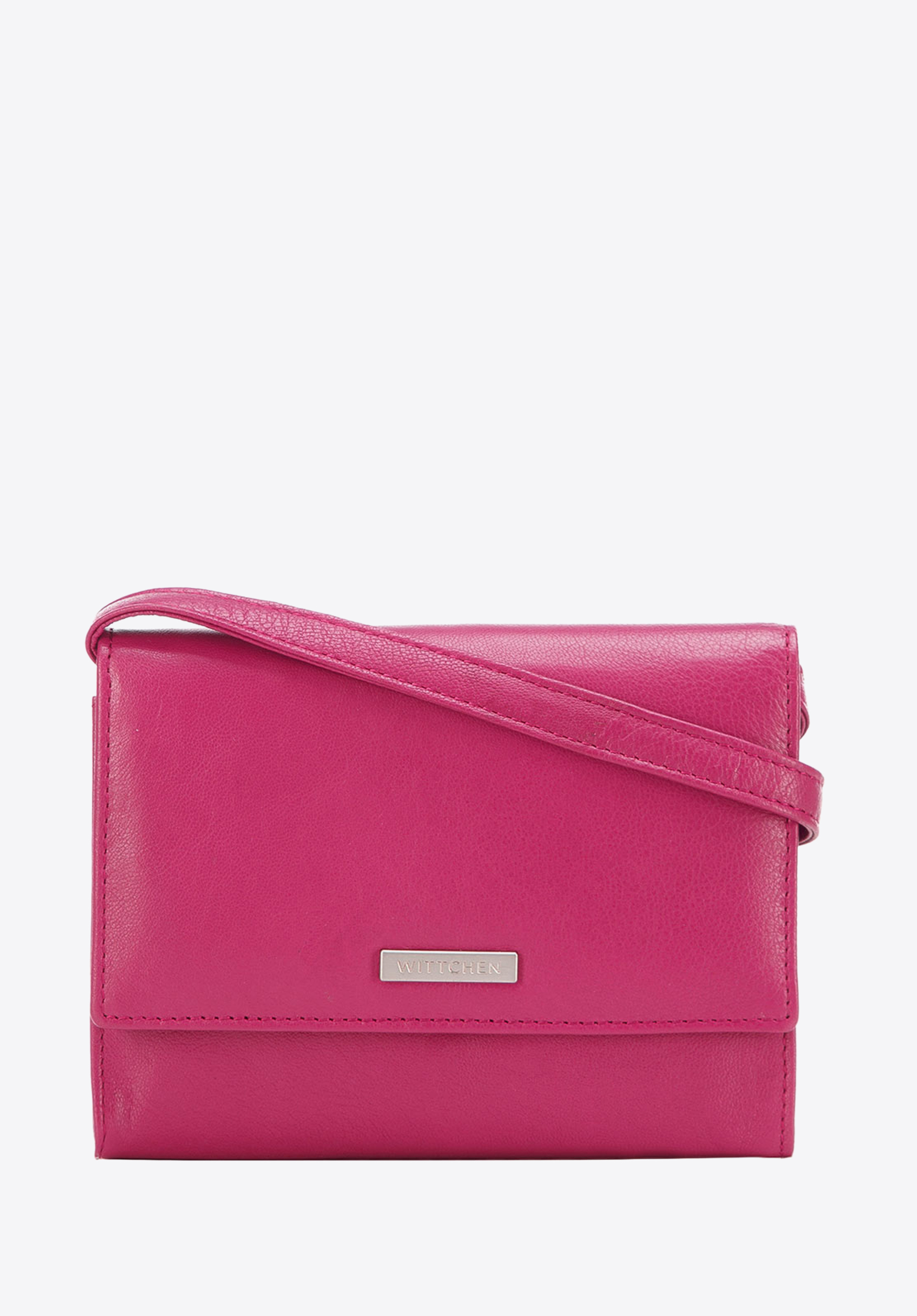 Damski portfelik crossbody ze skóry