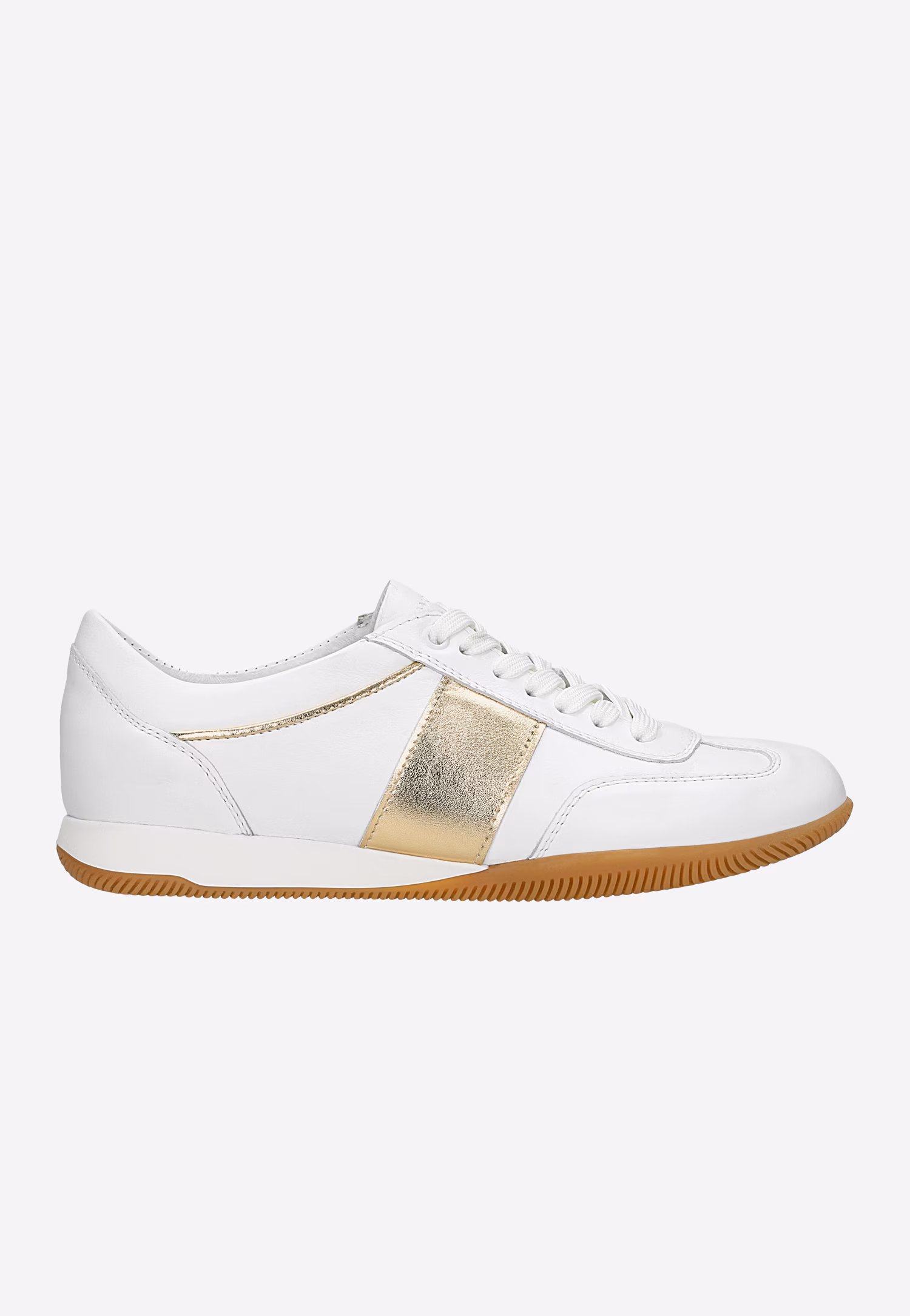 Bordowe trampki damskie z białymi wstawkami