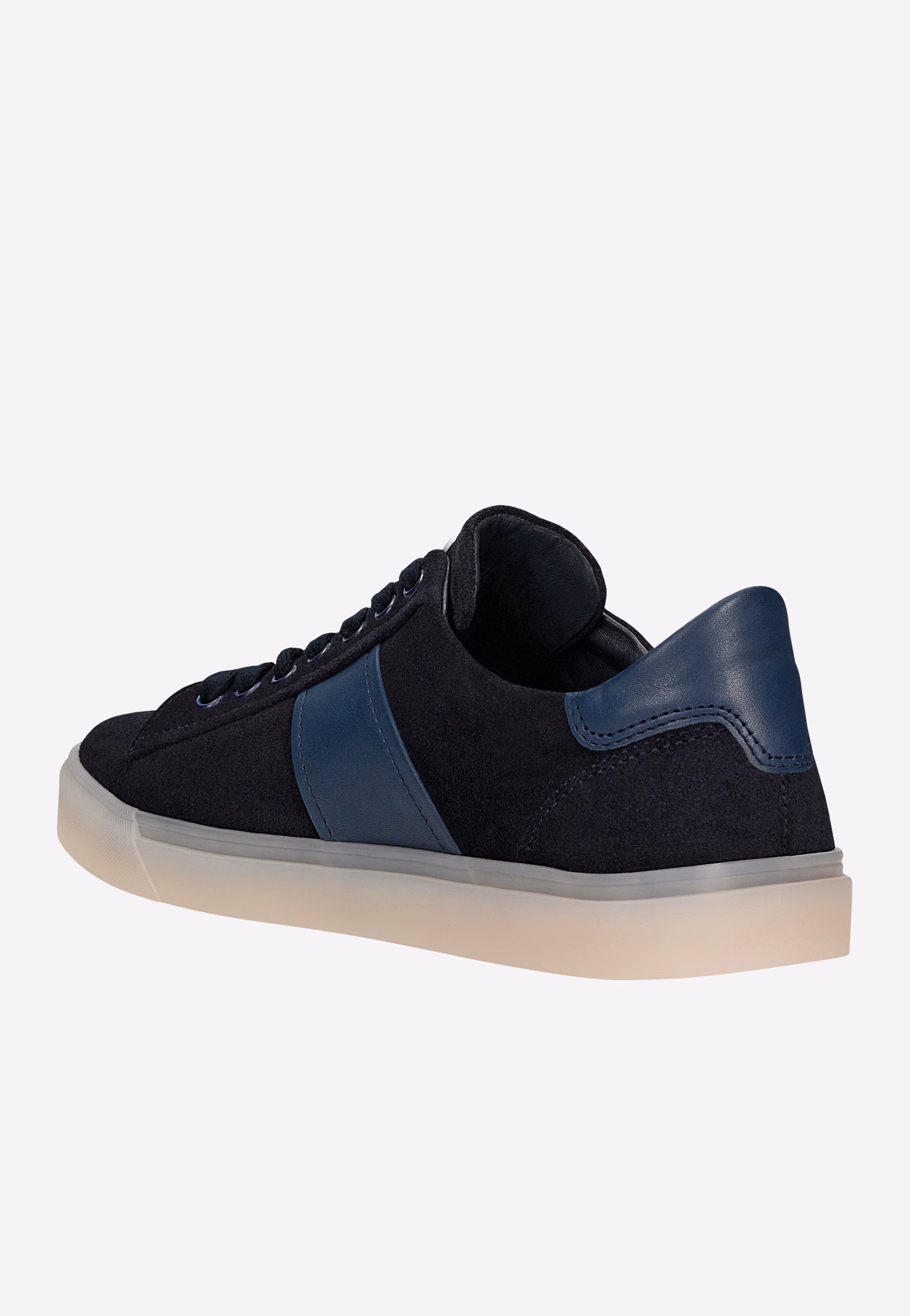 Brązowe trampki męskie z łączonych skór