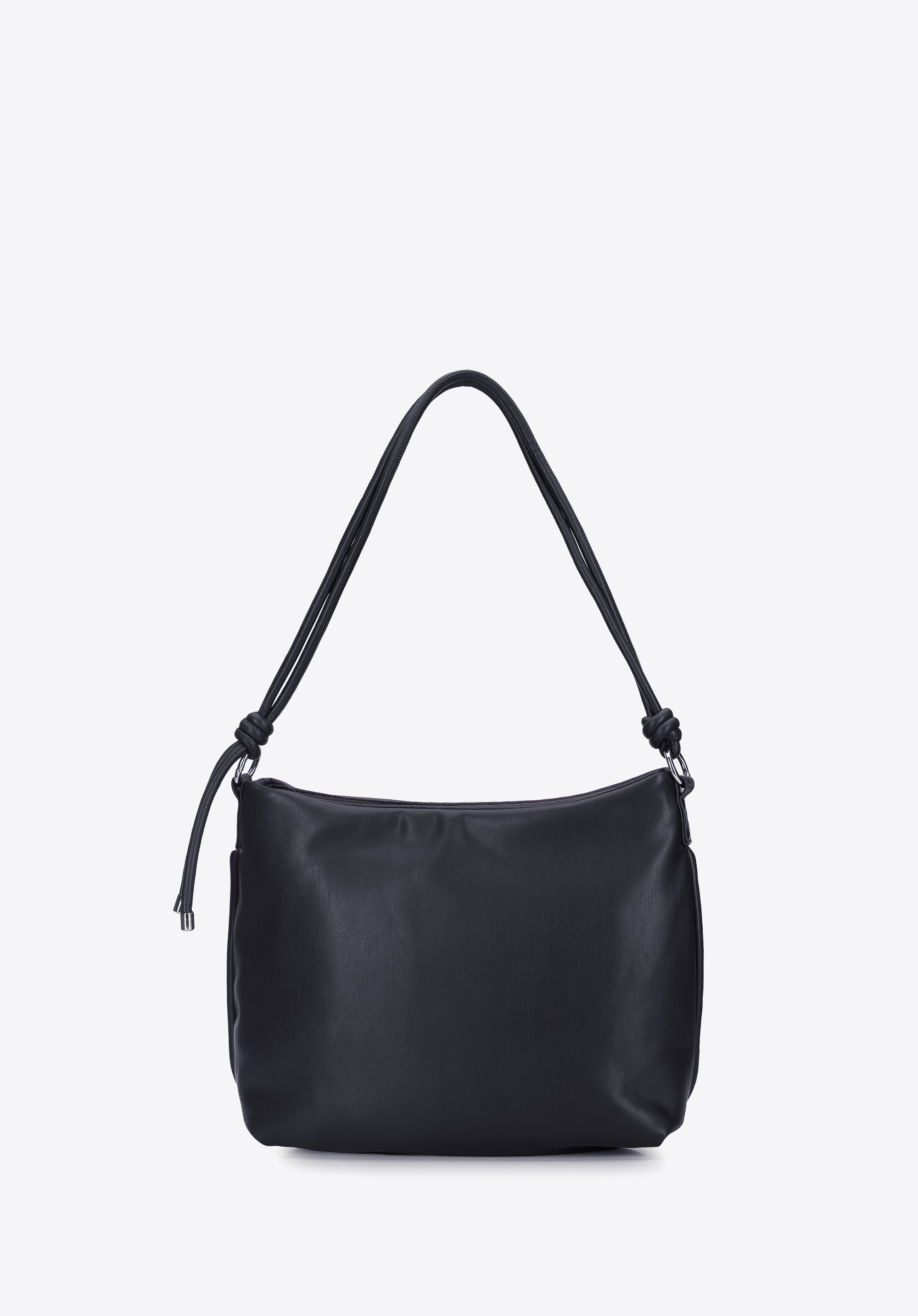 Torebka worek z miękkiej ekoskóry z supełkami