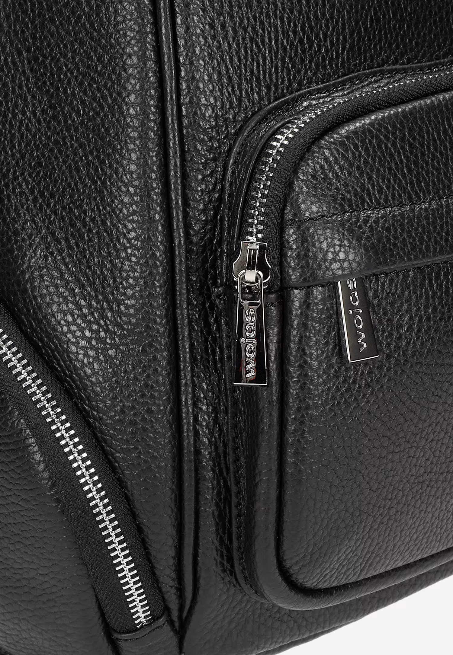 Czarny pojemny plecak damski ze skóry licowej