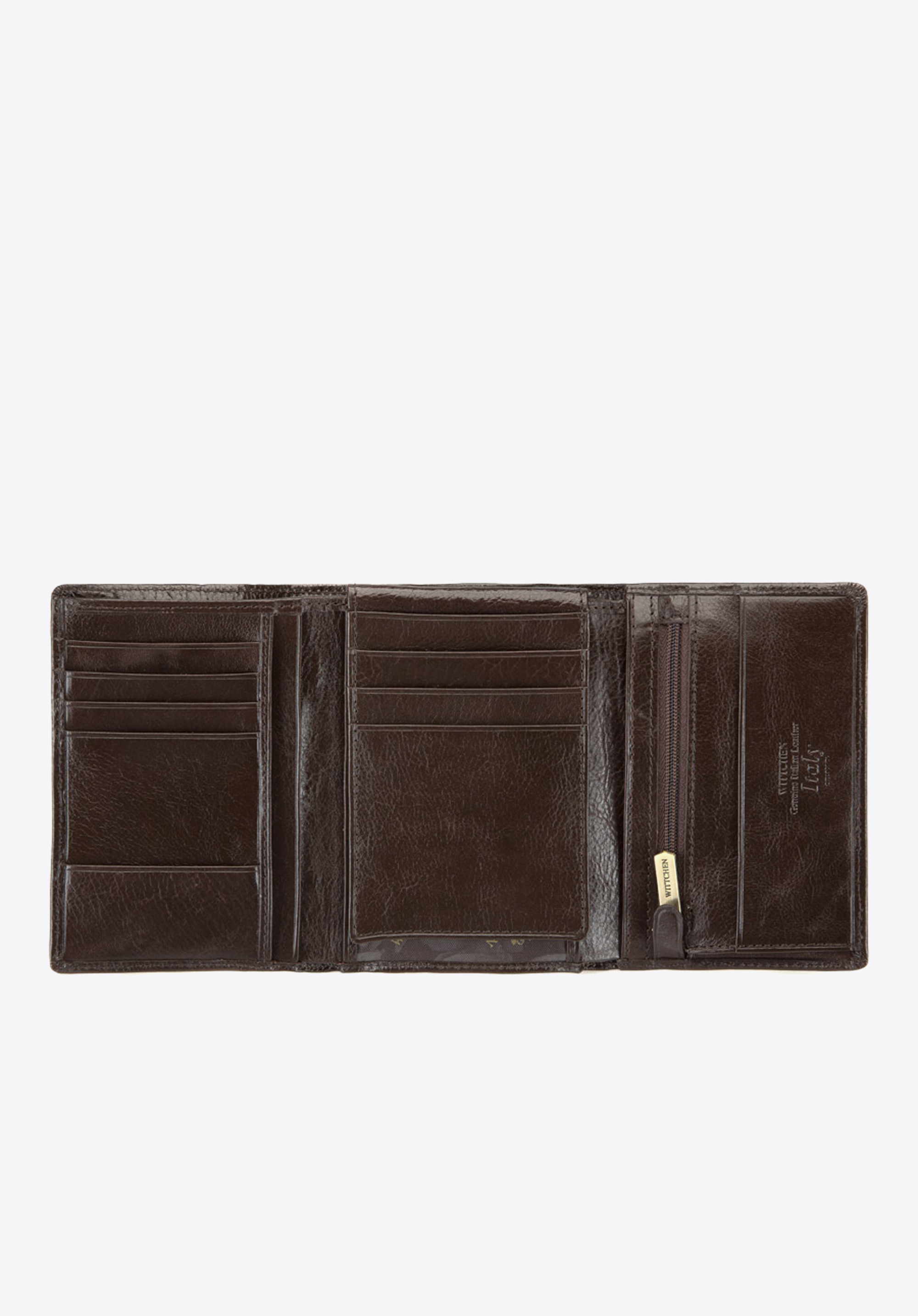 Męski portfel skórzany z wysuwanym panelem