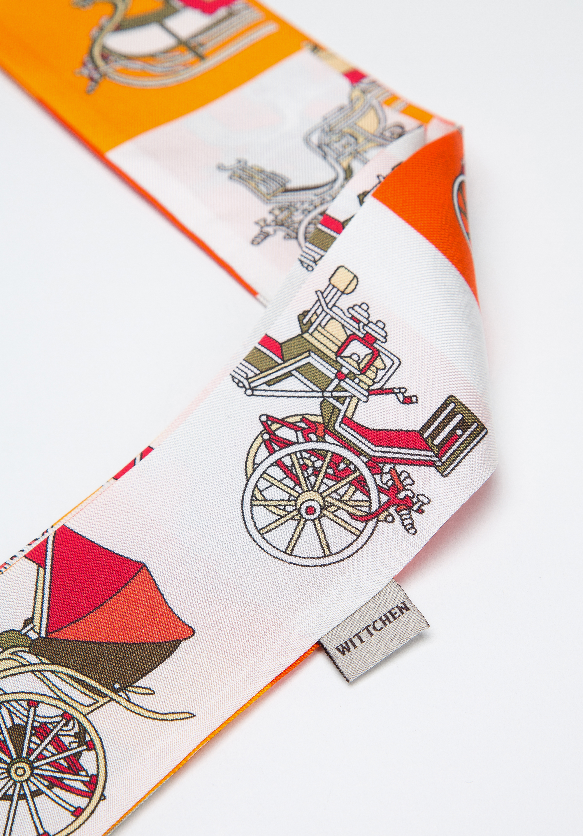 Damska apaszka twilly z jedwabiu